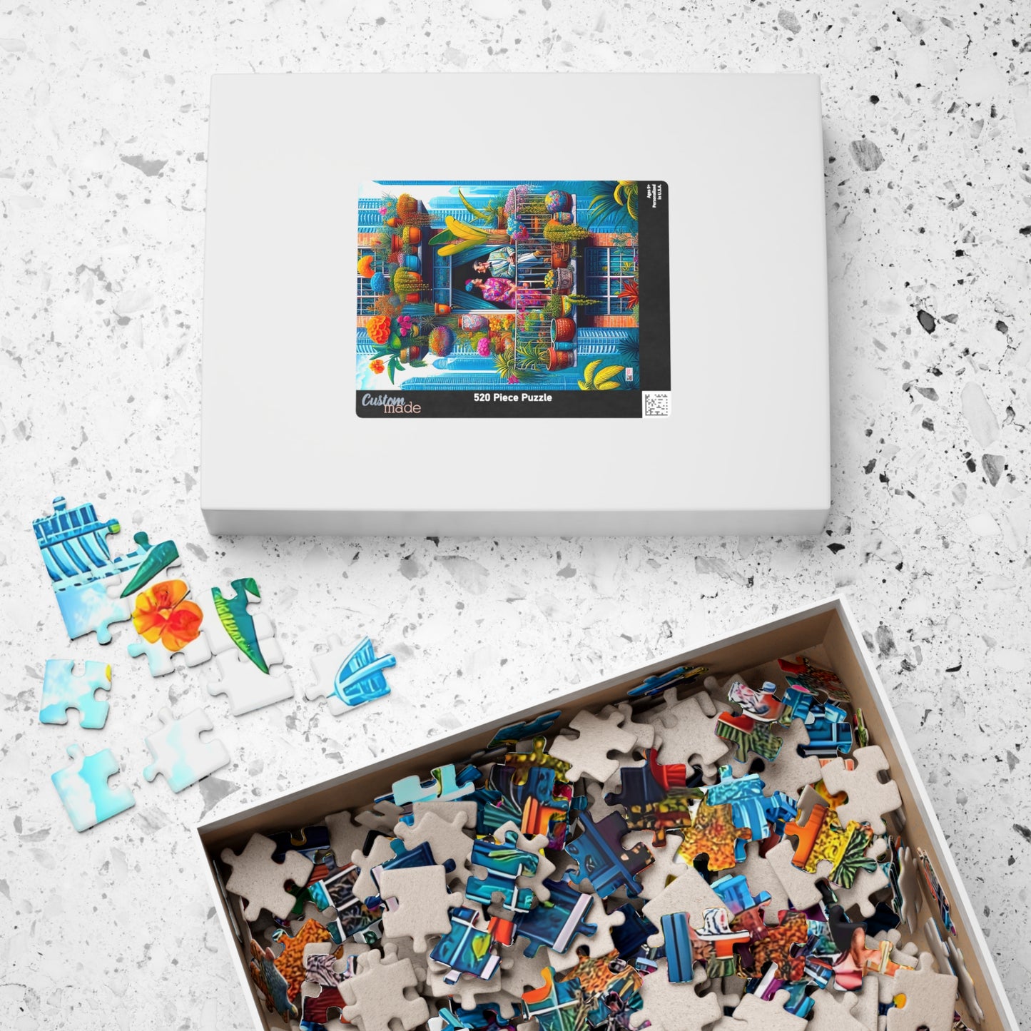 High Rise Love Nest Jigsaw Puzzle (110, 252, 520, 1014-piece). Cute, quirky and whimsical gift idea. Family Game. Fun for all ages.