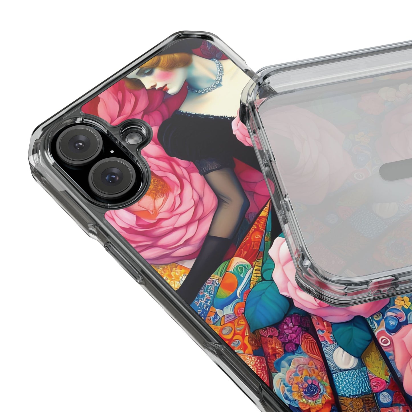 Lady of the Roses - Magnetic Clear Impact Cases
