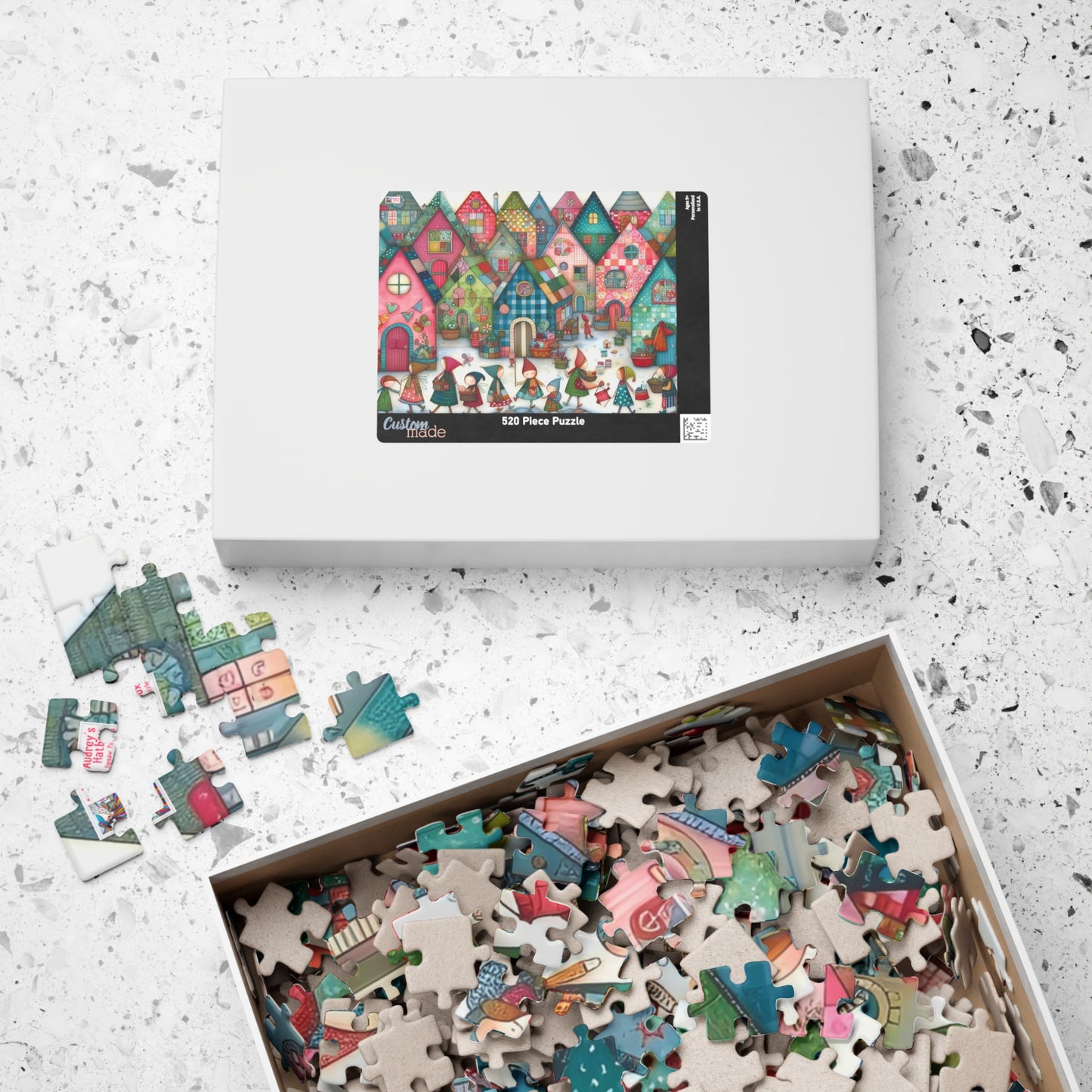 Pixie Village Jigsaw Puzzle (110, 252, 520, 1014-piece). Whimsical and Magical Fairy Tale Fantasy World. Fun Family Activity, Gift Idea