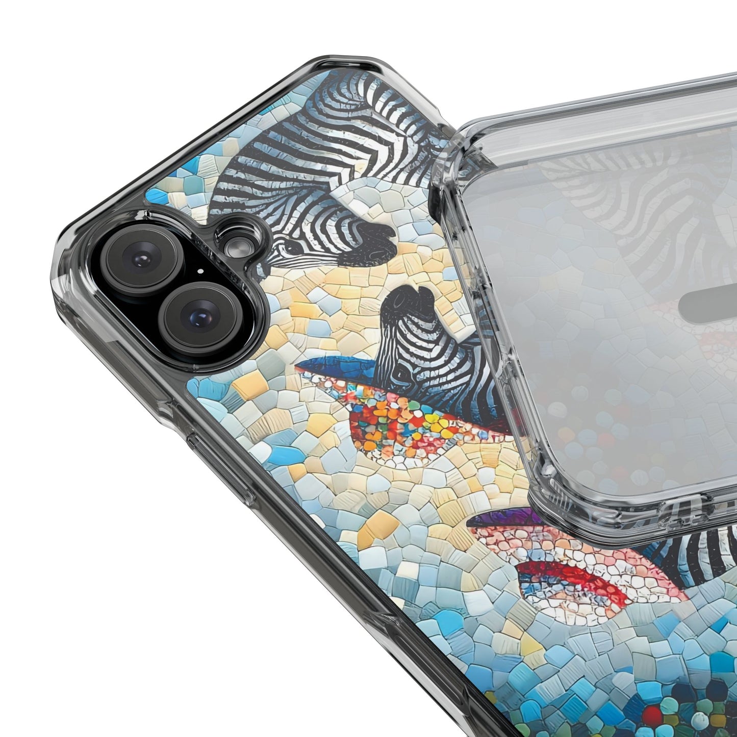 Zebras at the Back Fence Magnetic Clear Impact Cases