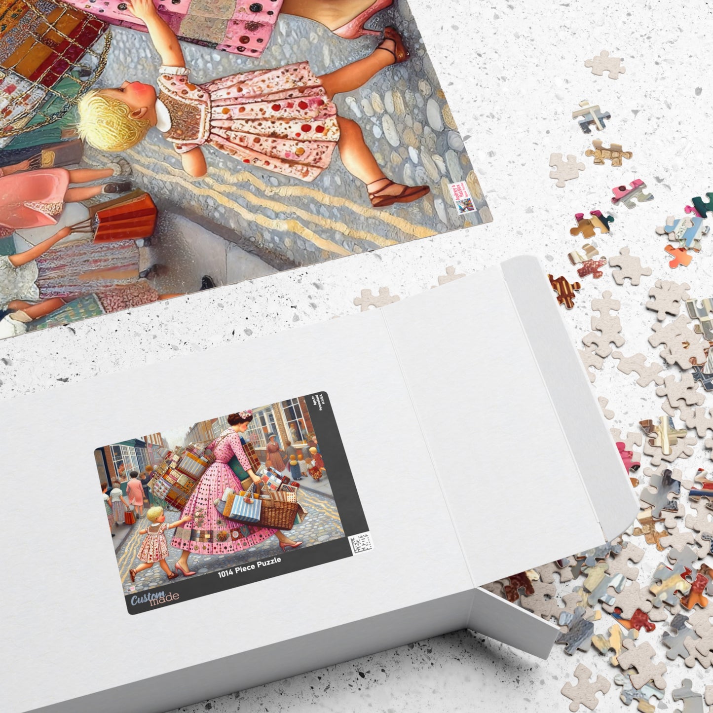 Shopping is my Cardio Jigsaw Puzzle (110, 252, 520, 1014-piece). Challenging Vintage Fun. Gift Idea, All Ages. Family Game Activity.