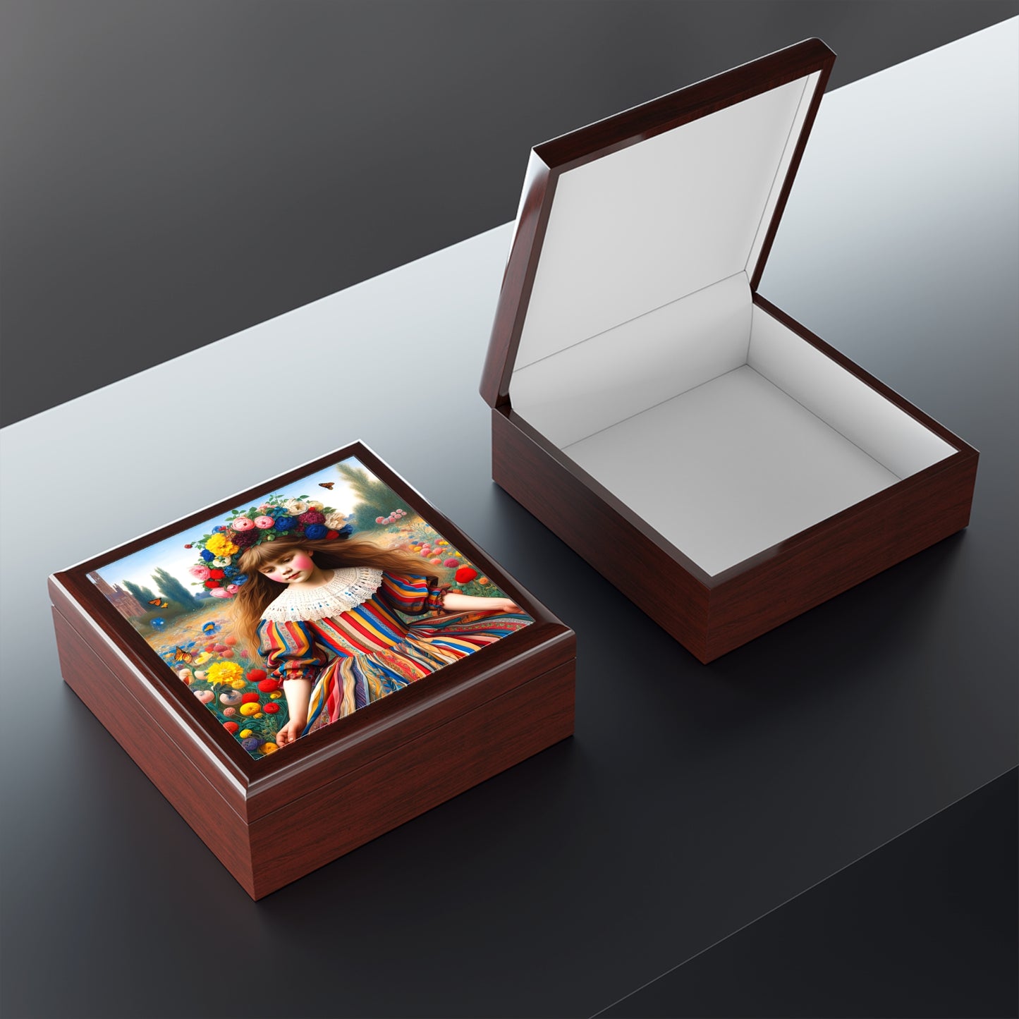 Floral Crown Jewellery Box