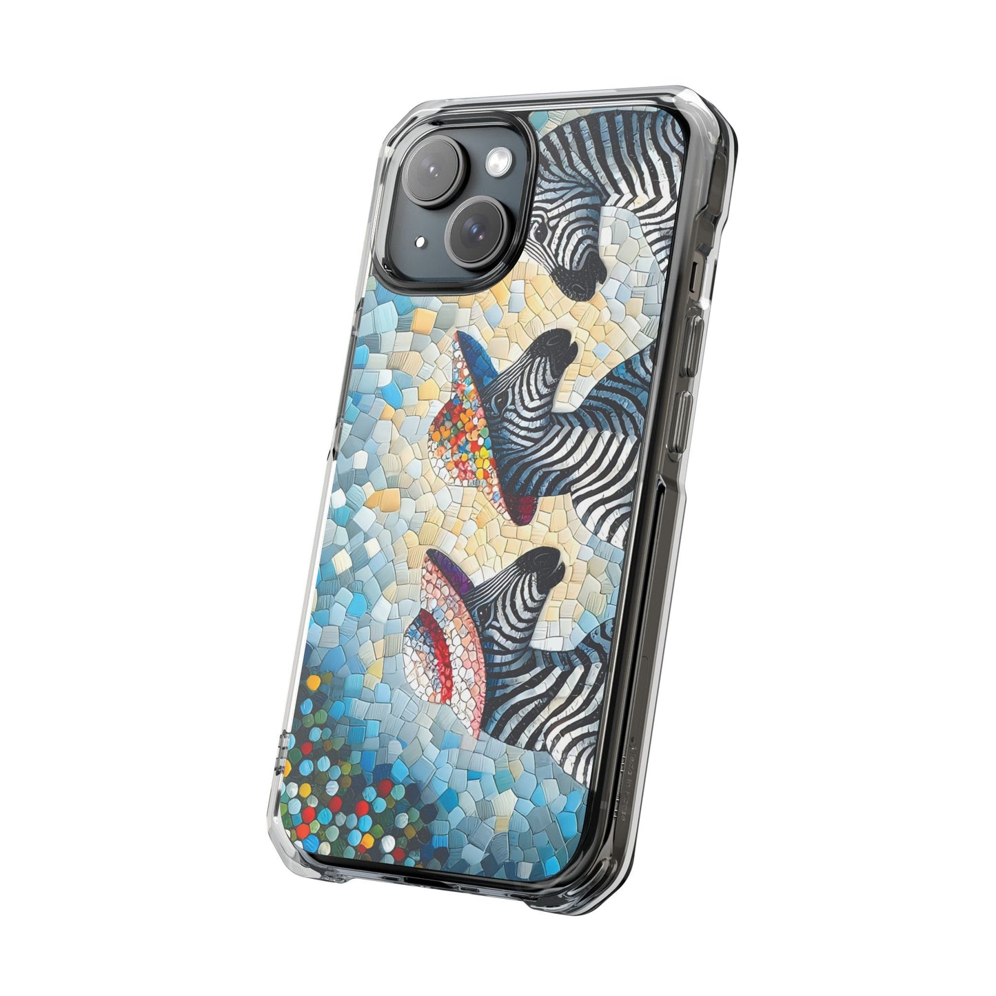 Zebras at the Back Fence Magnetic Clear Impact Cases