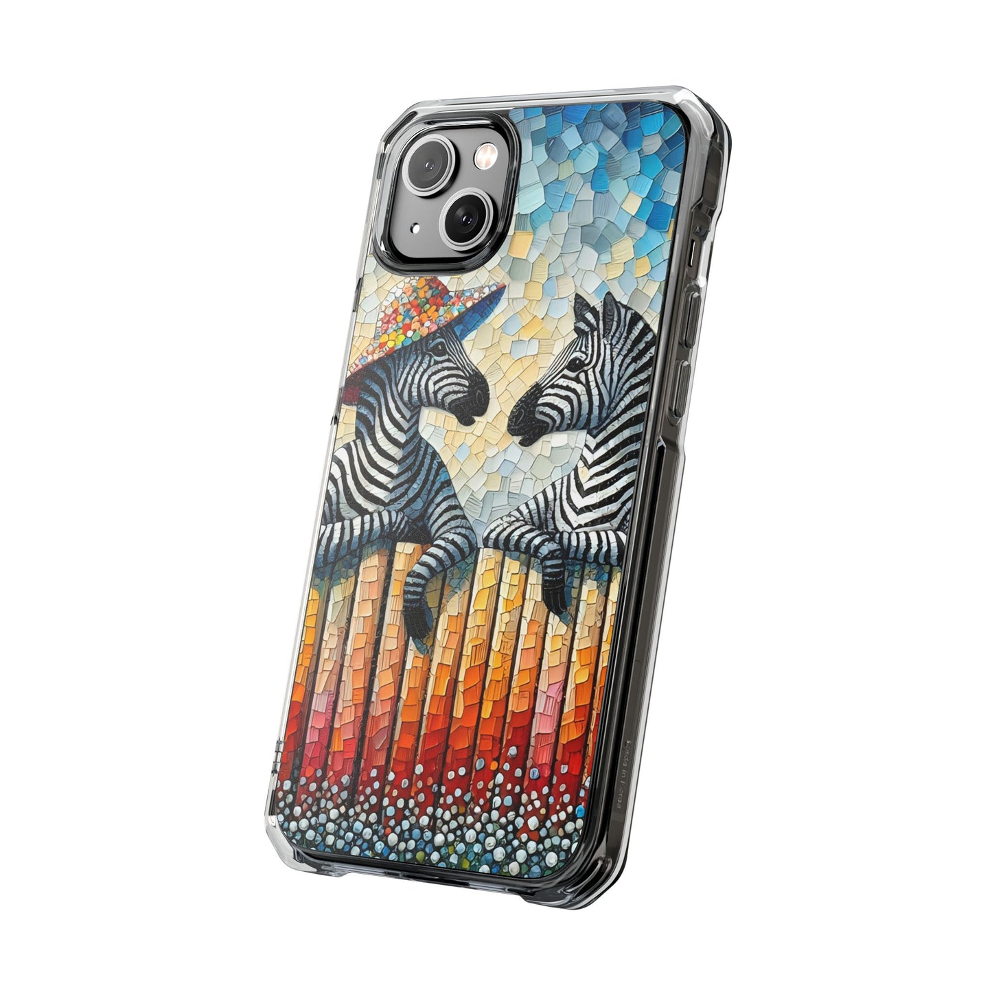 Zebras at the Back Fence - Magnetic Clear Impact Cases