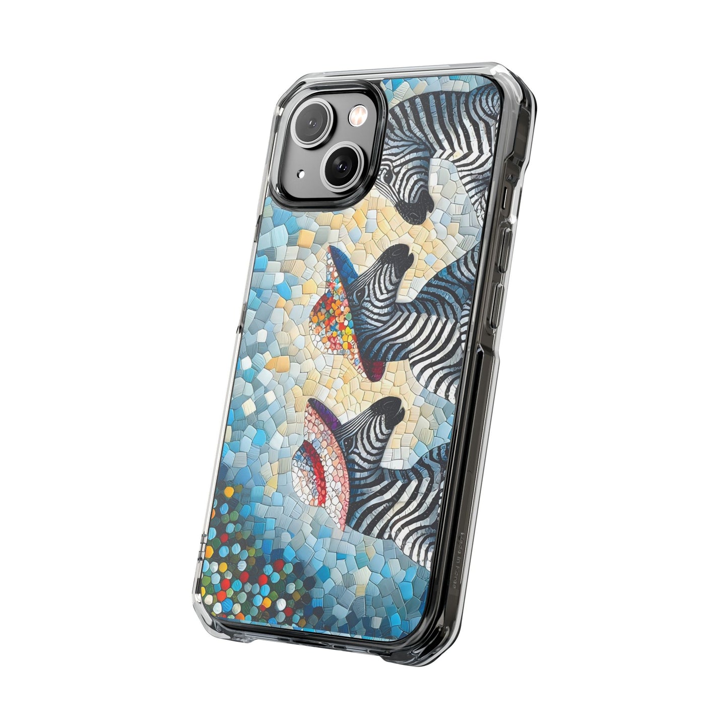 Zebras at the Back Fence Magnetic Clear Impact Cases