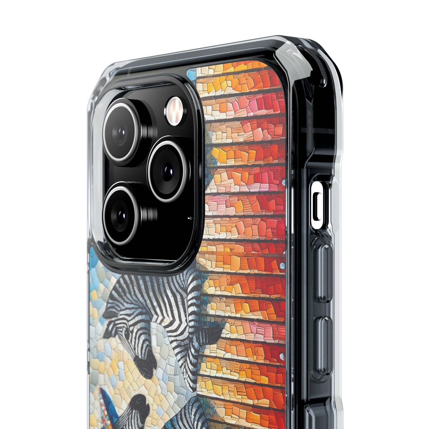 Zebras at the Back Fence Magnetic Clear Impact Cases