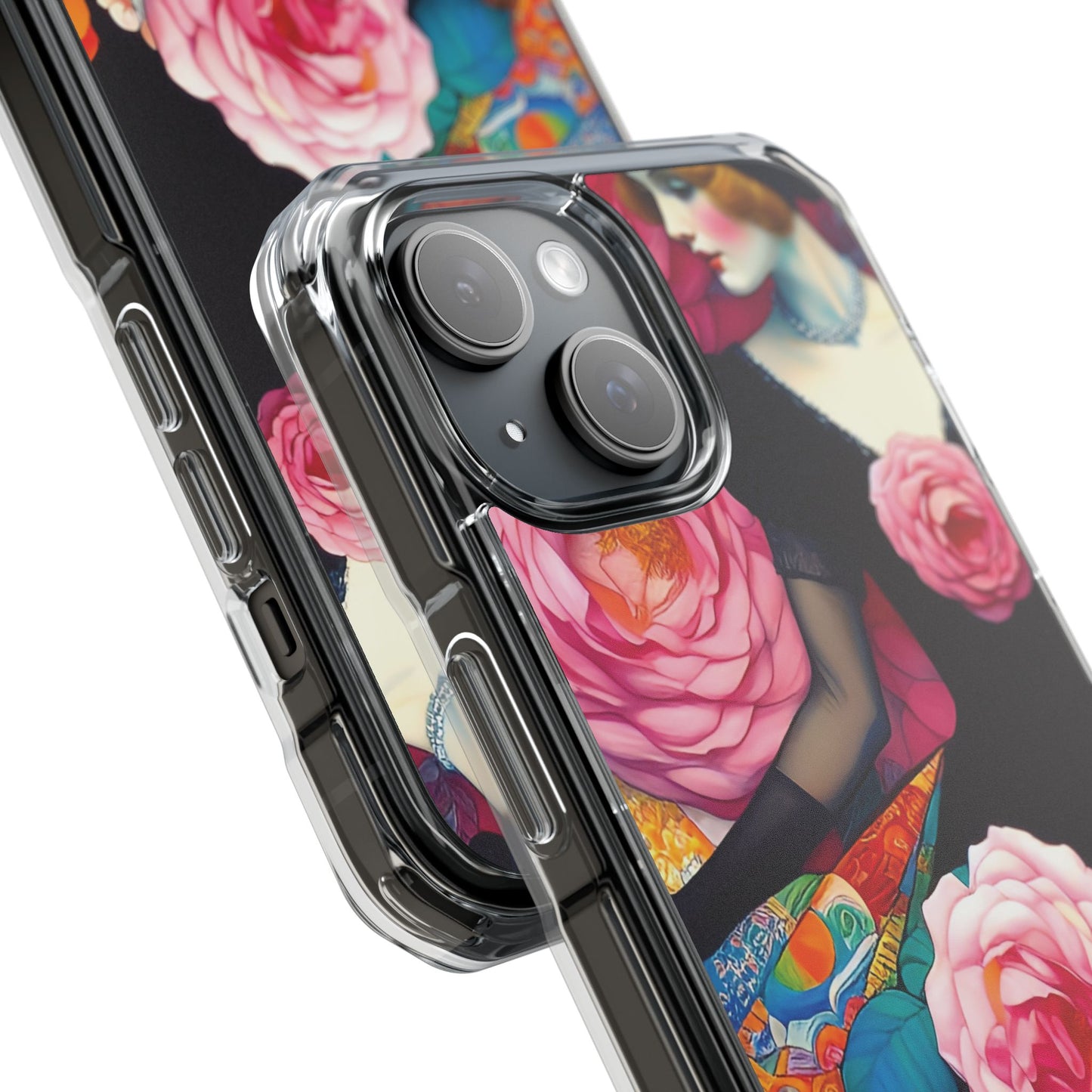 Lady of the Roses - Magnetic Clear Impact Cases