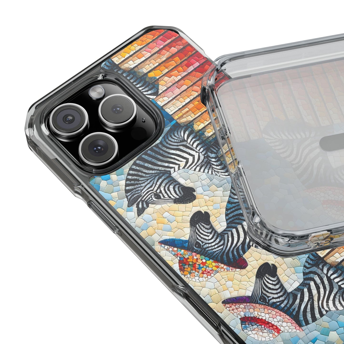Zebras at the Back Fence Magnetic Clear Impact Cases