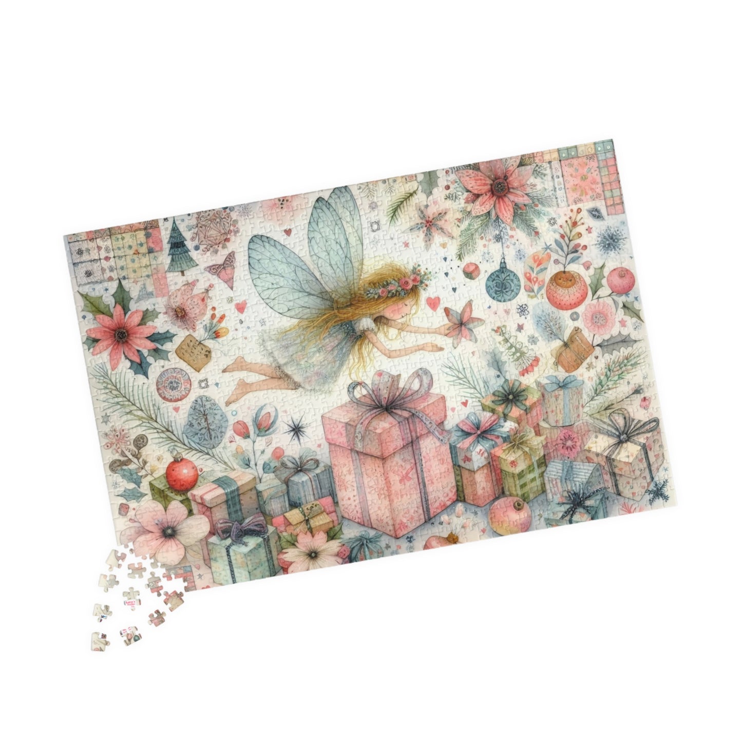Fairy Dust Christmas Jigsaw Puzzle US: Pretty Whimsical Festive Theme, (110-1014-piece)