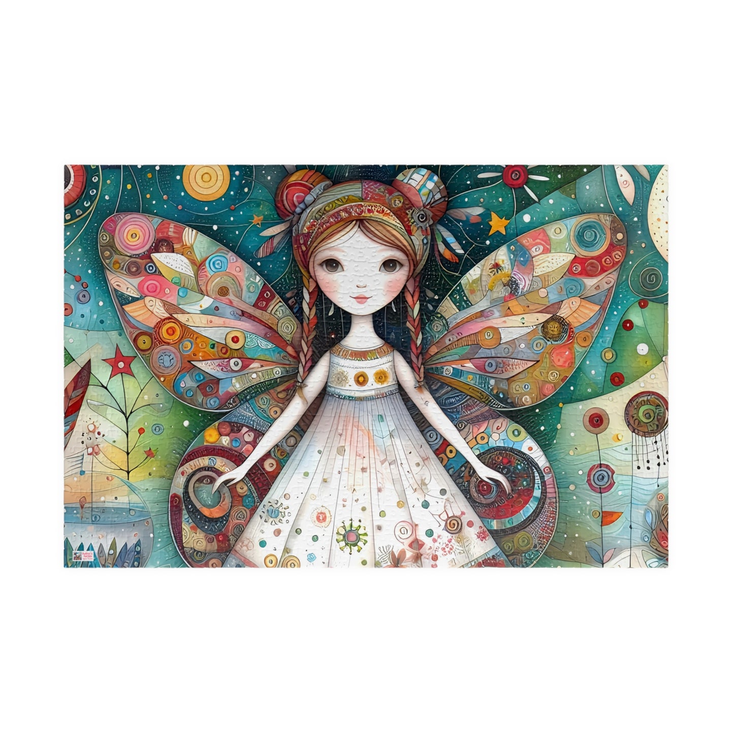 Boho Fairy Jigsaw Puzzle - 110, 252, 520, 1014-piece. Pretty, Whimsical Birthday Gift Idea. Tech-free and Fun Family Activity. Unique Charm