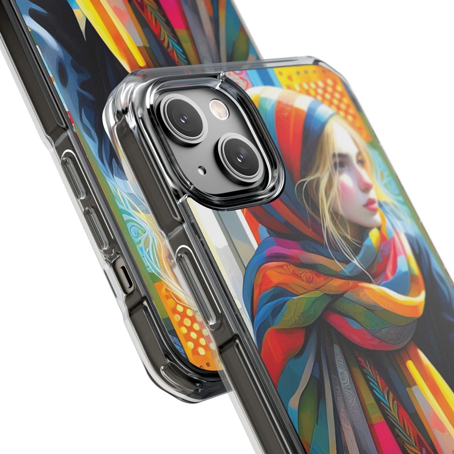 Rainbow Scarf - Magnetic Clear Impact Cases