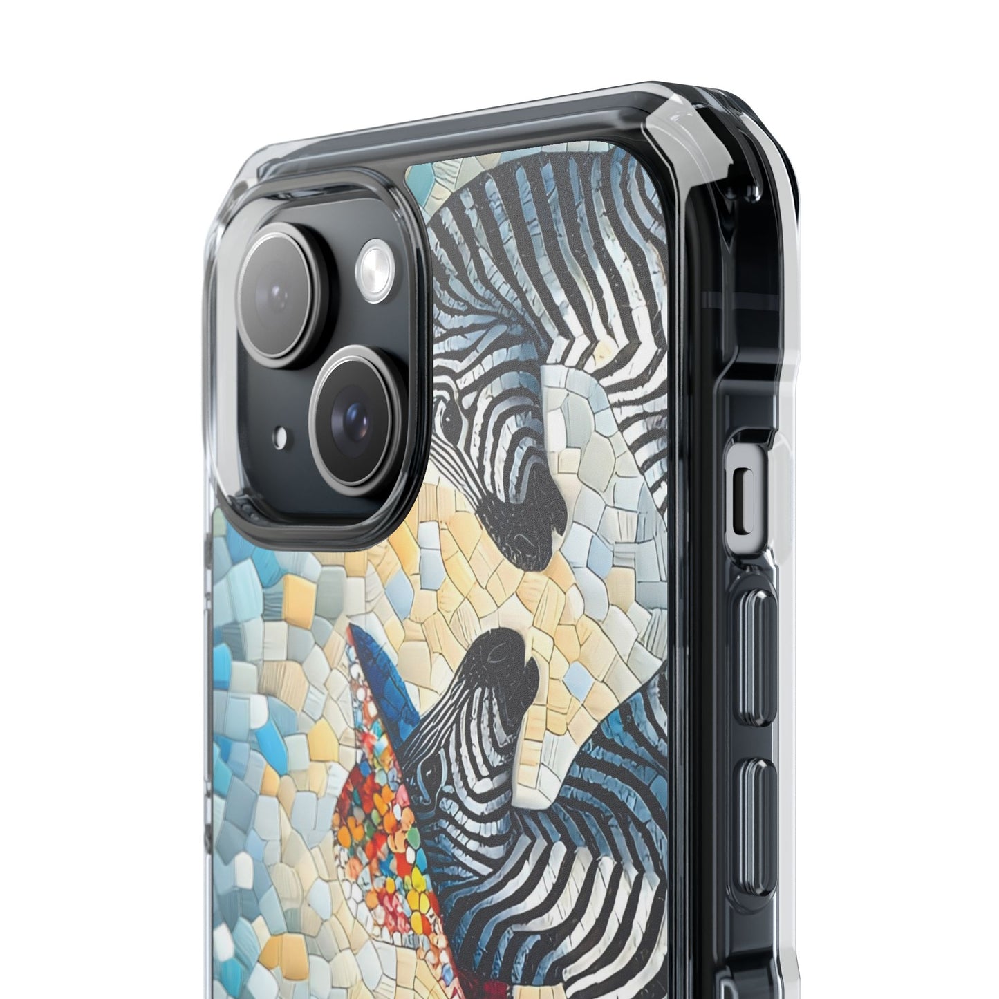 Zebras at the Back Fence Magnetic Clear Impact Cases