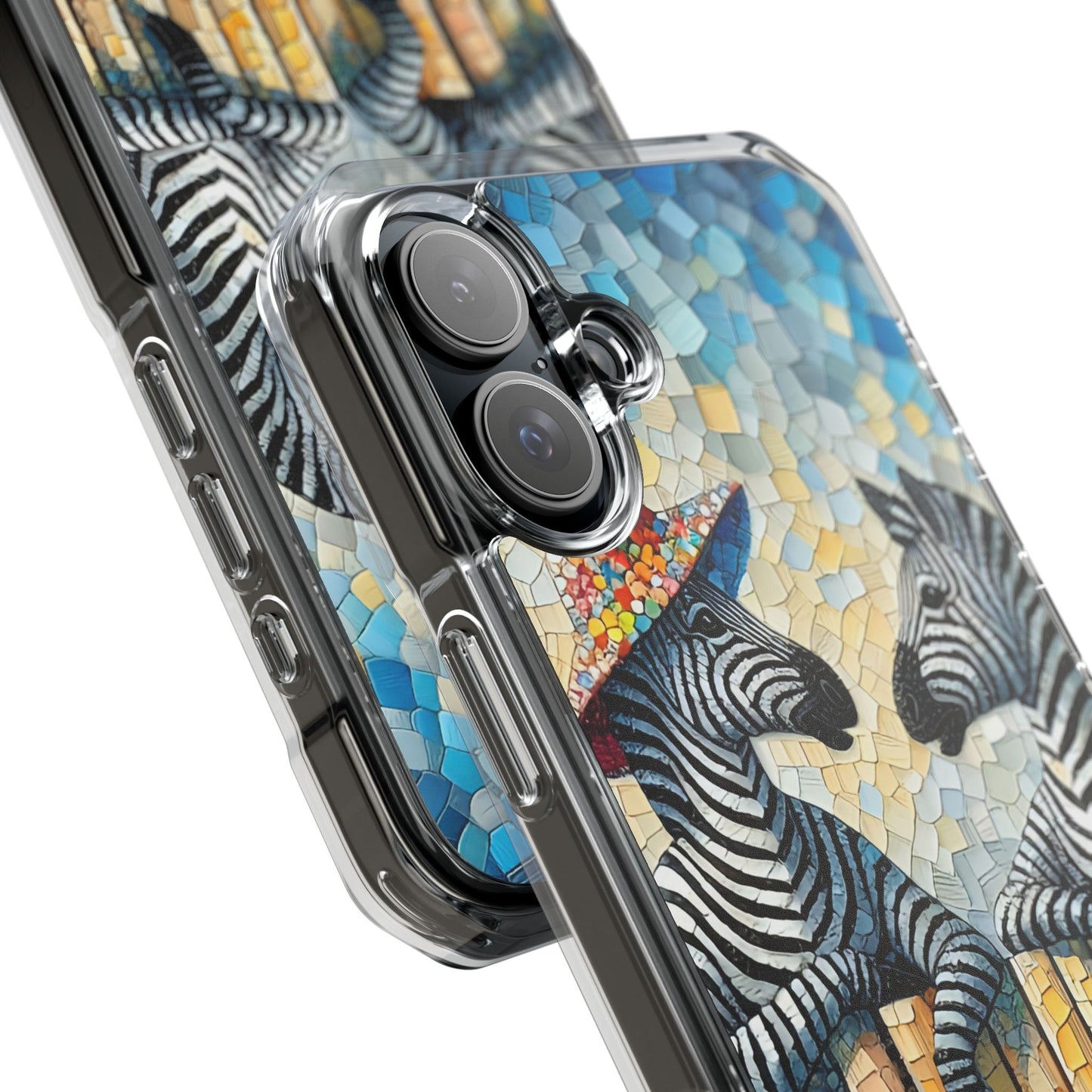 Zebras at the Back Fence - Magnetic Clear Impact Cases
