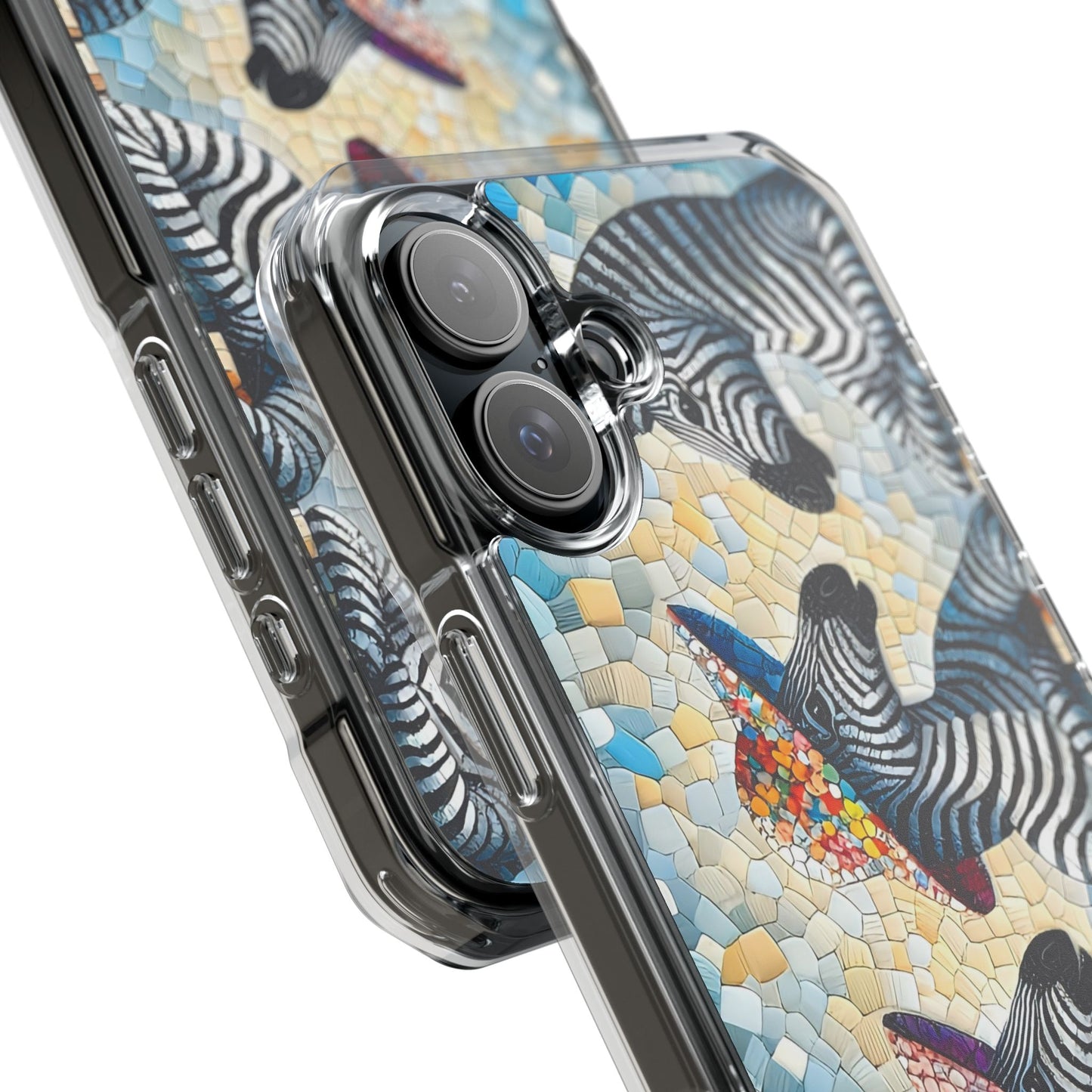Zebras at the Back Fence Magnetic Clear Impact Cases