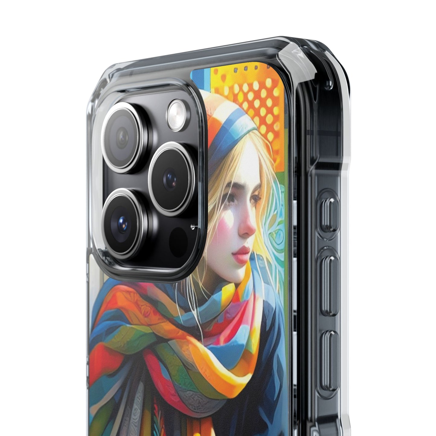 Rainbow Scarf - Magnetic Clear Impact Cases