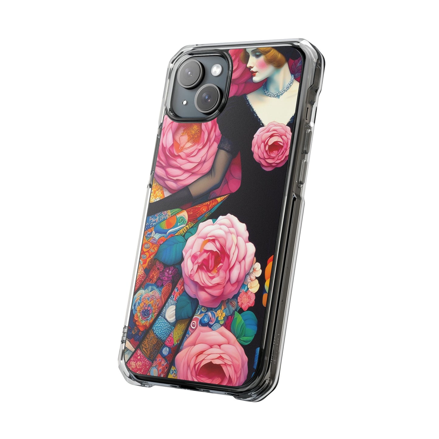 Lady of the Roses - Magnetic Clear Impact Cases
