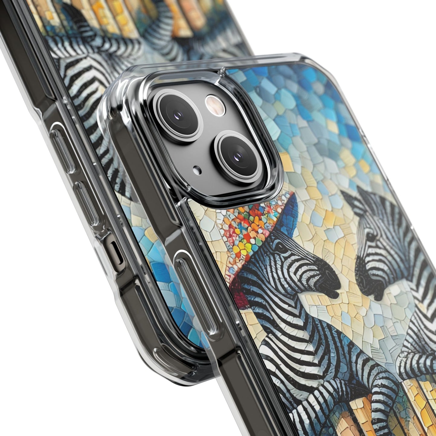 Zebras at the Back Fence - Magnetic Clear Impact Cases
