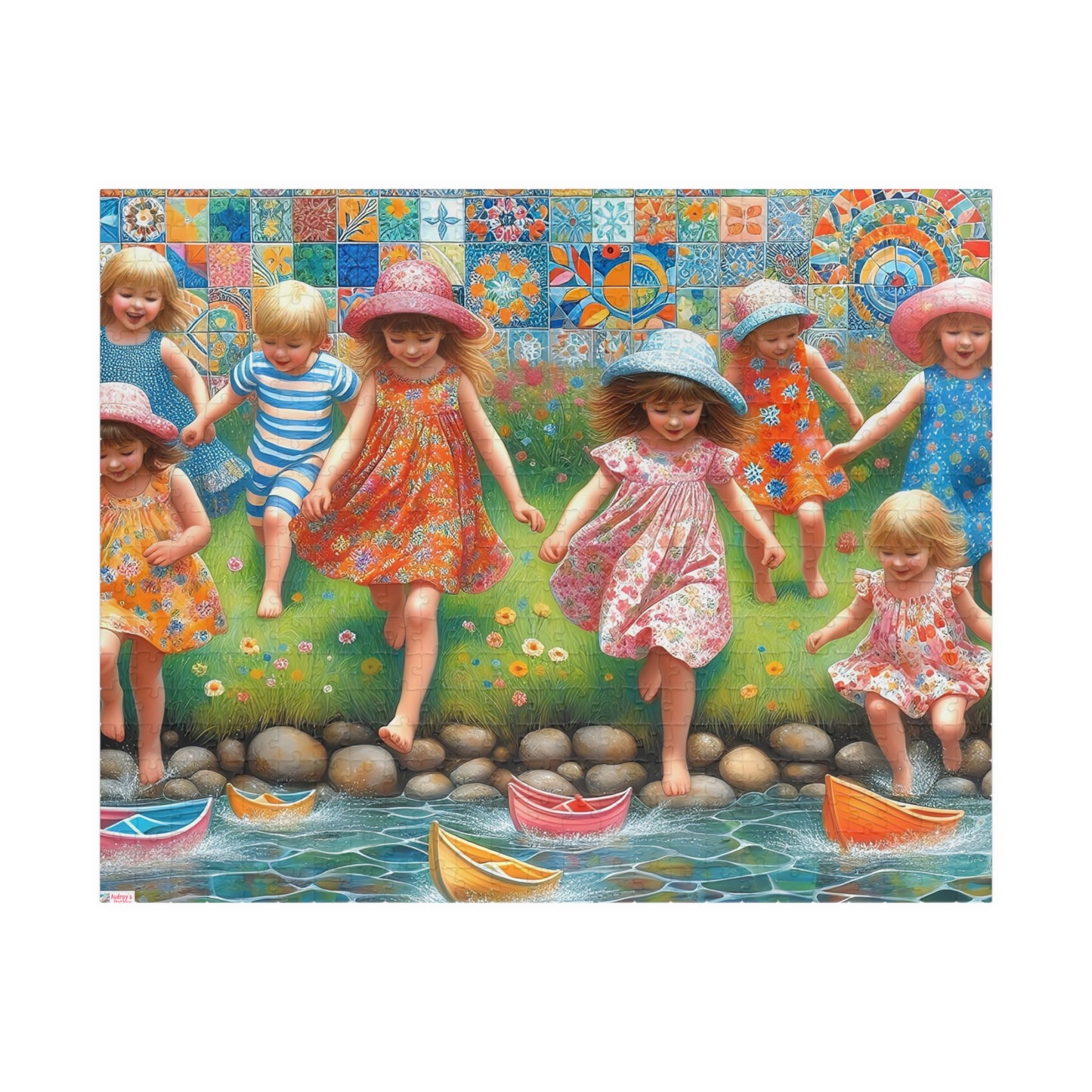 Summer Days Jigsaw Puzzle (110, 252, 520, 1014-Piece). Fun gift idea or family game, suits any age. Childhood nostalgia, patterns, colours