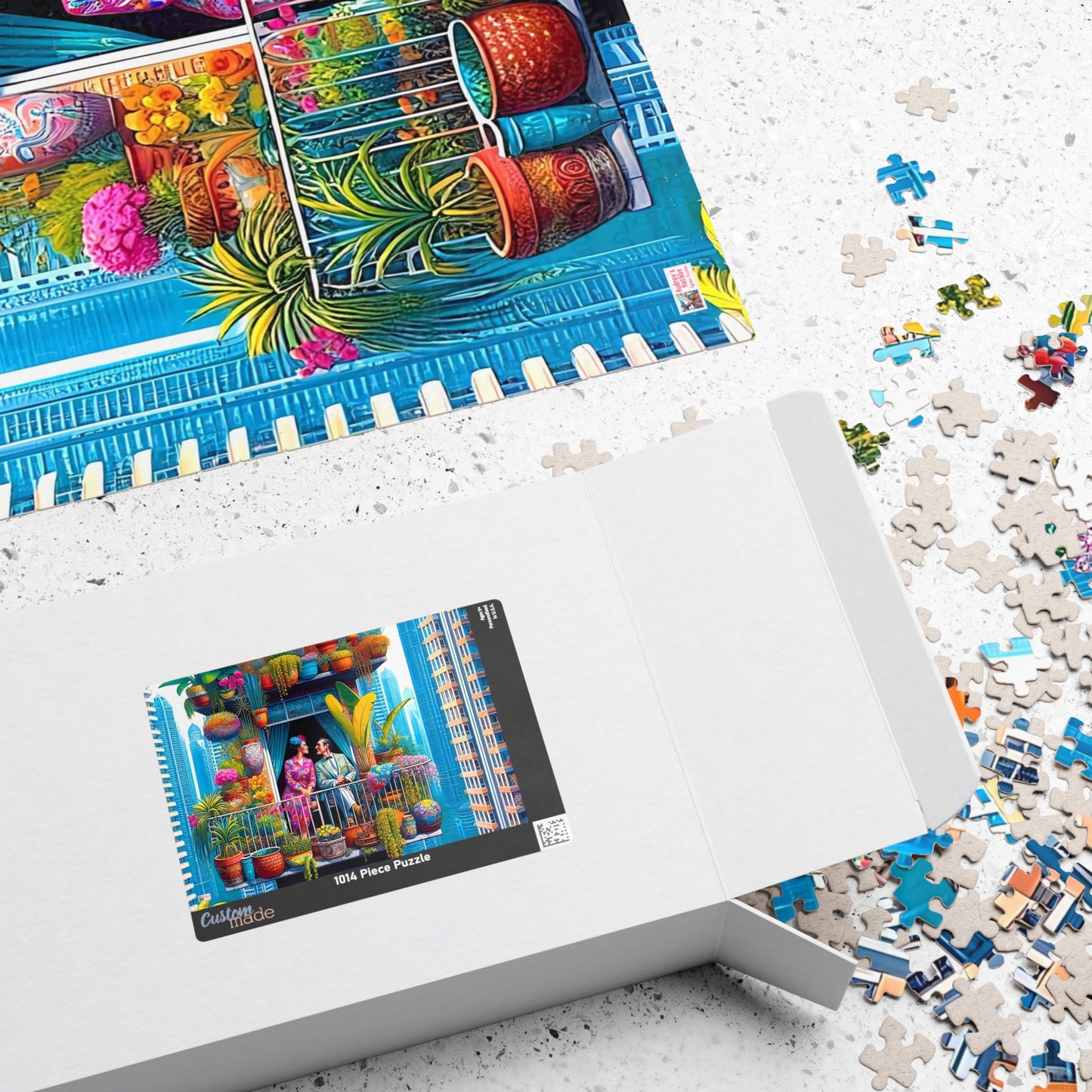 High Rise Love Nest Jigsaw Puzzle (110, 252, 520, 1014-piece). Cute, quirky and whimsical gift idea. Family Game. Fun for all ages.