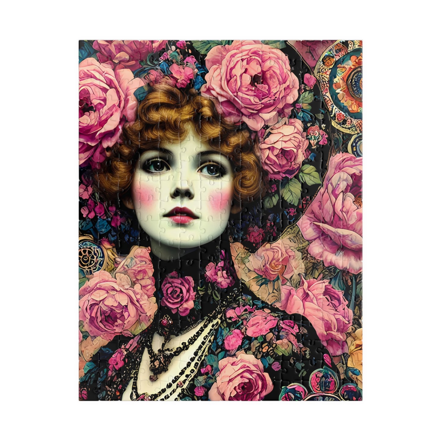 Vintage Flower Power Jigsaw Puzzle - 110, 252, 520, 1014-piece. Gift for Birthdays, Patients, and Nursing Homes. Tech-free Family Activity.
