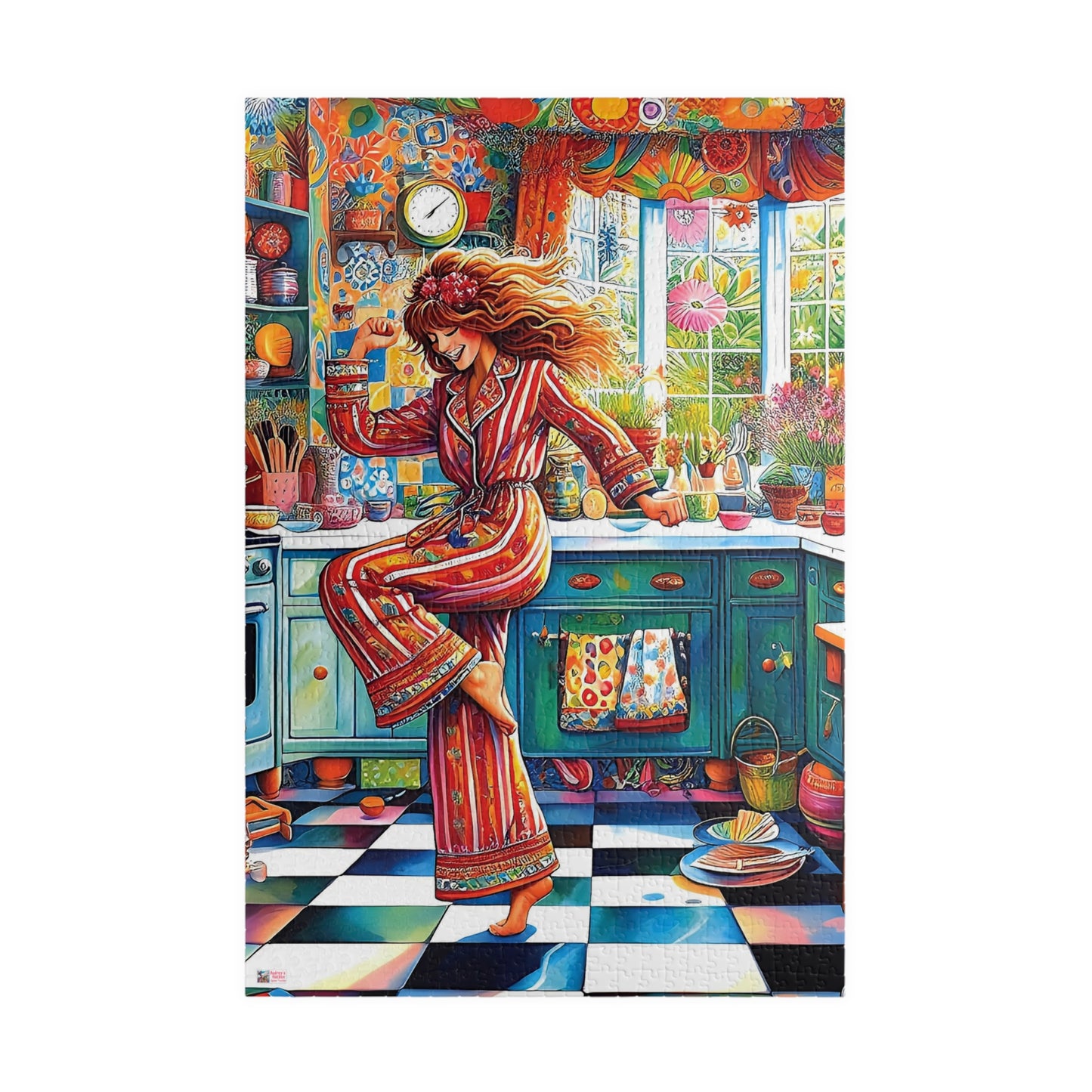 Dance Like No-one's Watching Jigsaw Puzzle (110, 252, 520, 1014-piece). Cute, fun. playful and quirky. Great gift idea. Family Activity