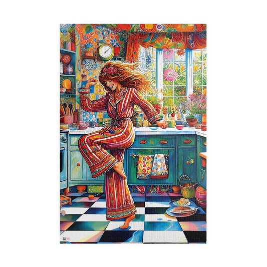 Dance Like No-one's Watching Jigsaw Puzzle (110, 252, 520, 1014-piece). Cute, fun. playful and quirky. Great gift idea. Family Activity