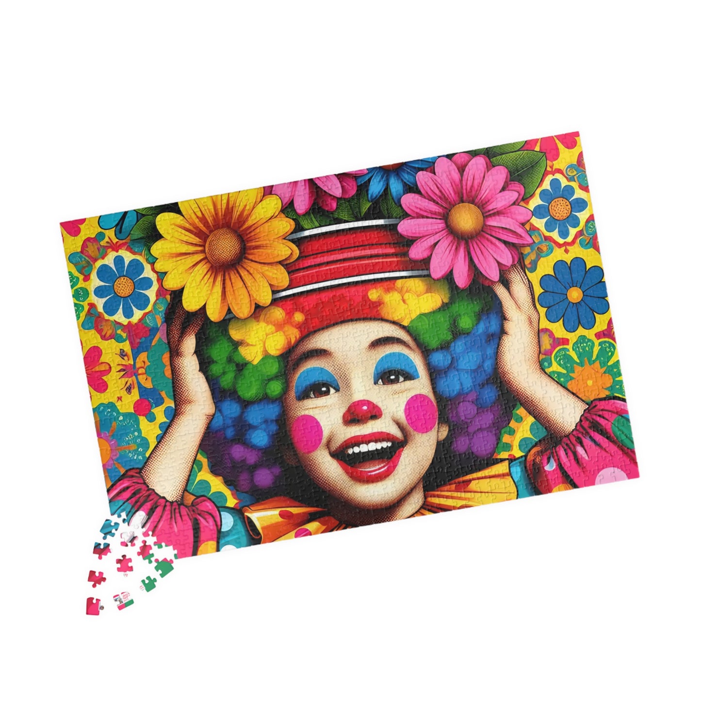 Little Miss Flowerpot Jigsaw Puzzle US: Colorful Child Clown, (110-1014-pieces)