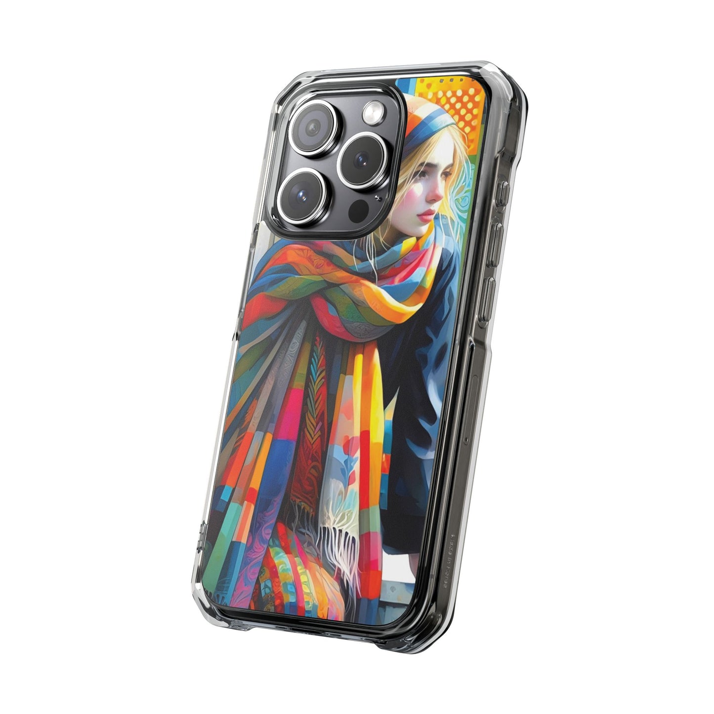 Rainbow Scarf - Magnetic Clear Impact Cases