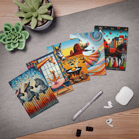 Quirky Creatures Greeting Card Collection (5-pack/5 designs)