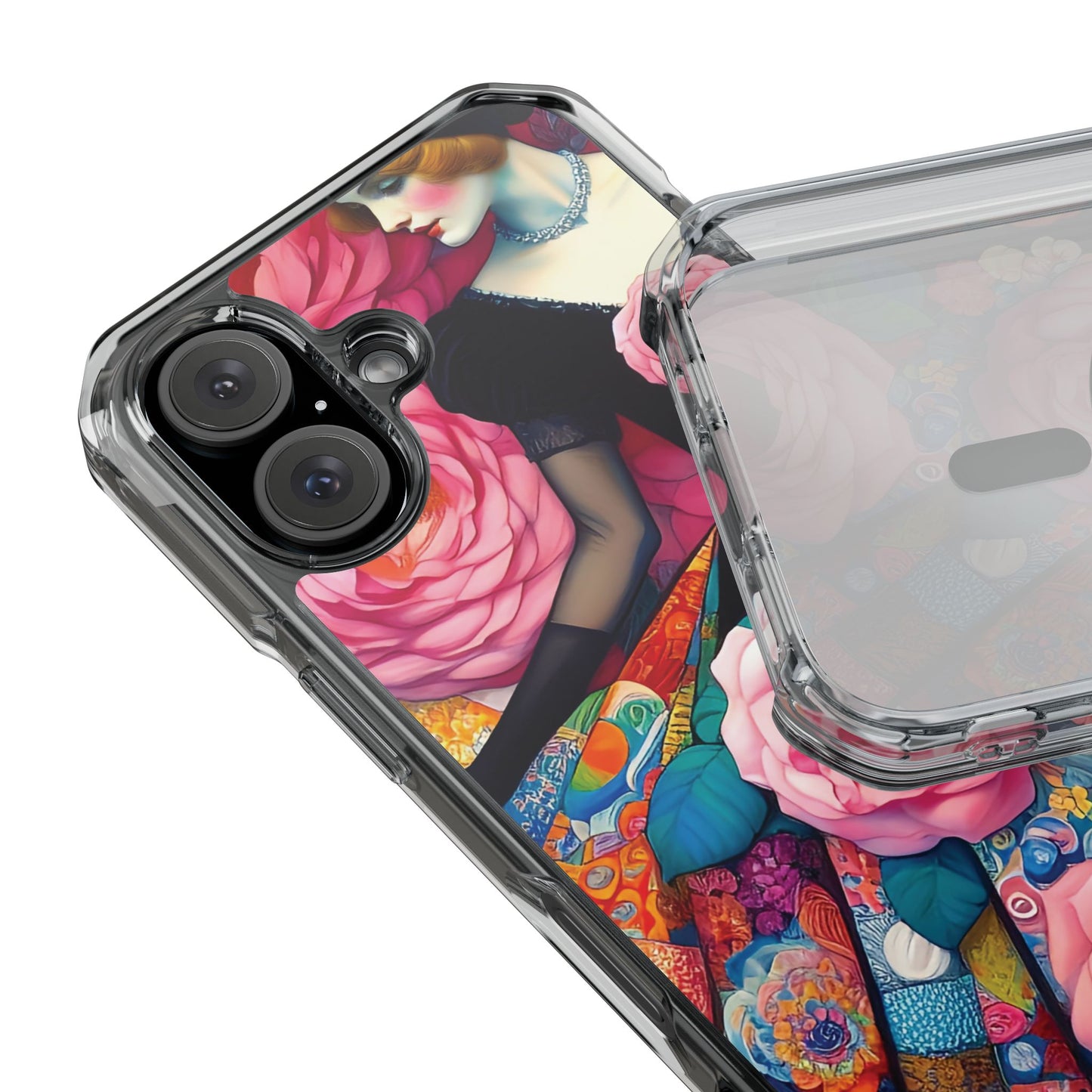 Lady of the Roses - Magnetic Clear Impact Cases