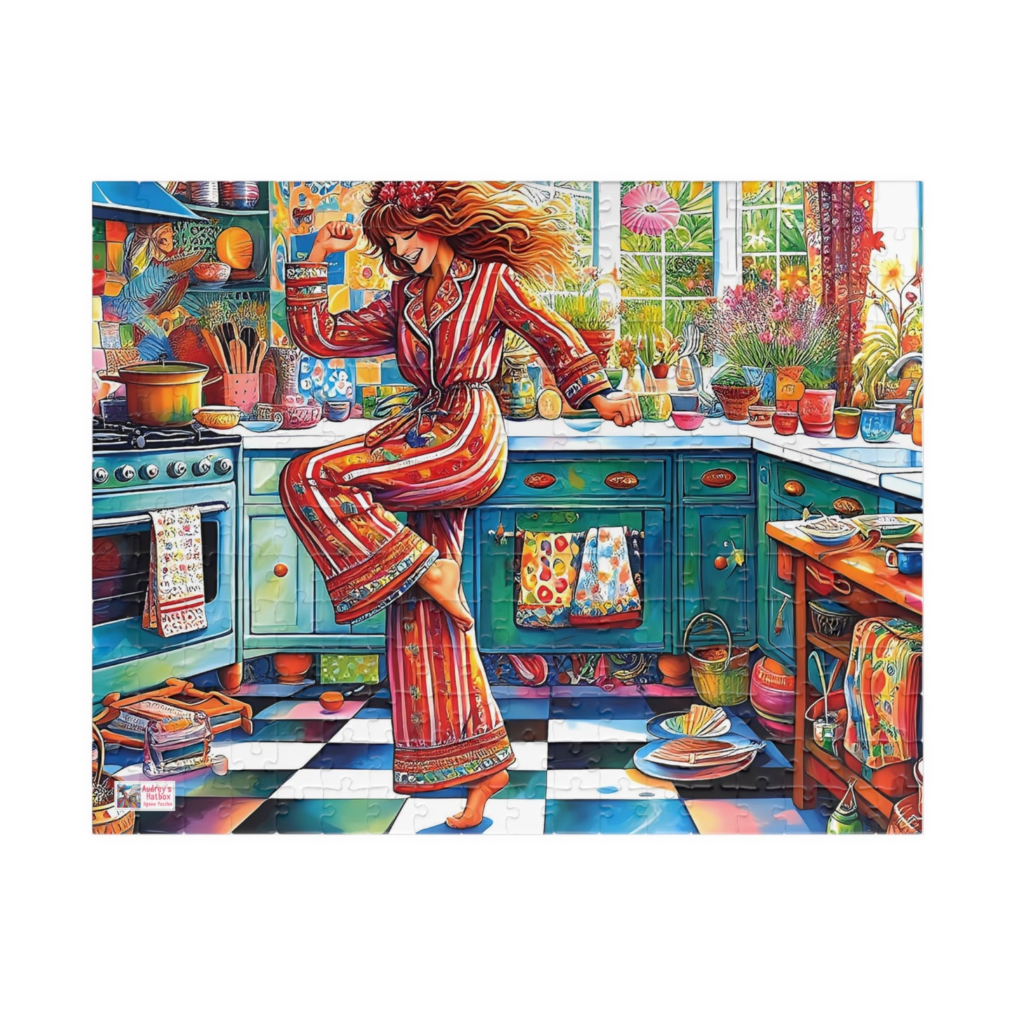 Dance Like No-one's Watching Jigsaw Puzzle (110, 252, 520, 1014-piece). Cute, fun. playful and quirky. Great gift idea. Family Activity