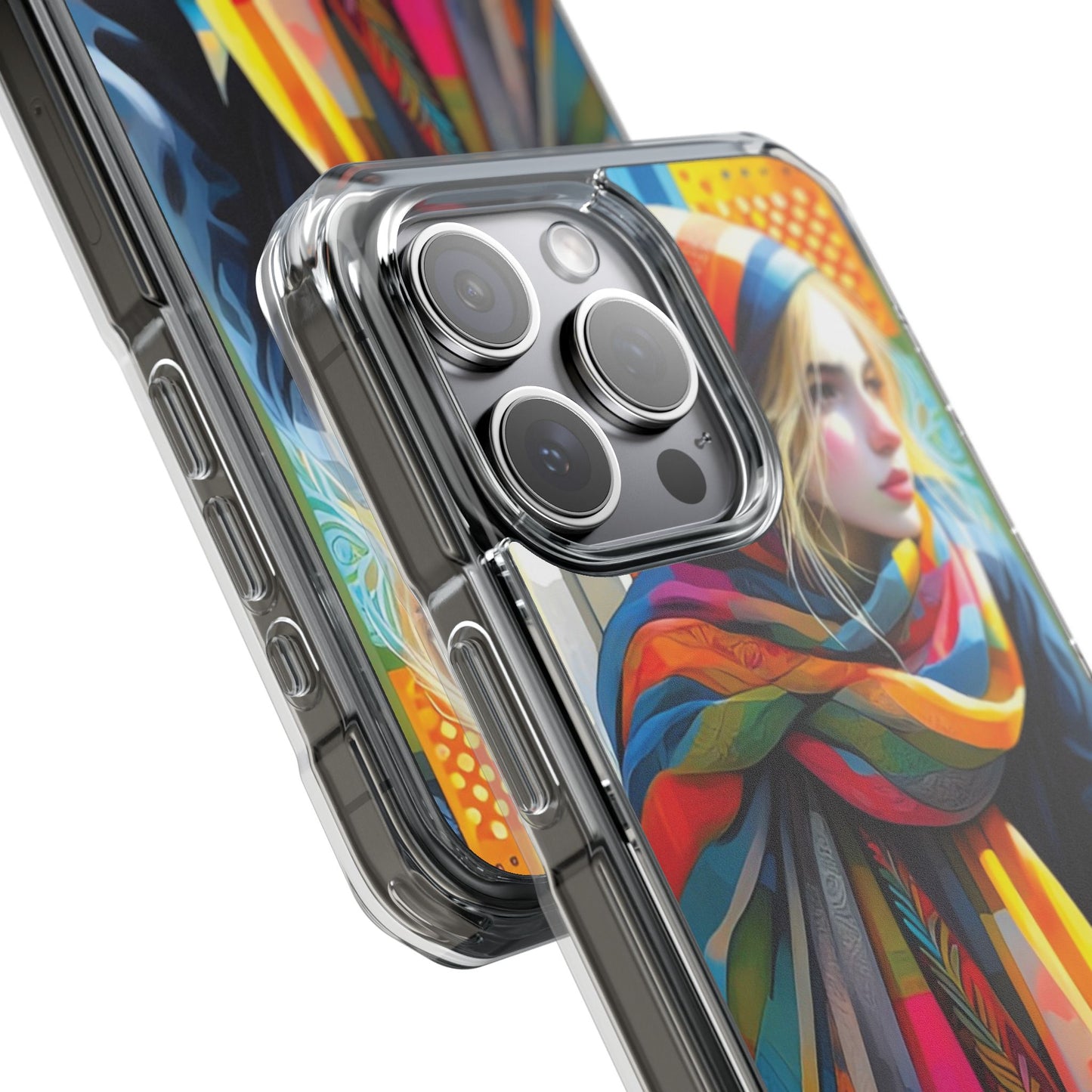 Rainbow Scarf - Magnetic Clear Impact Cases