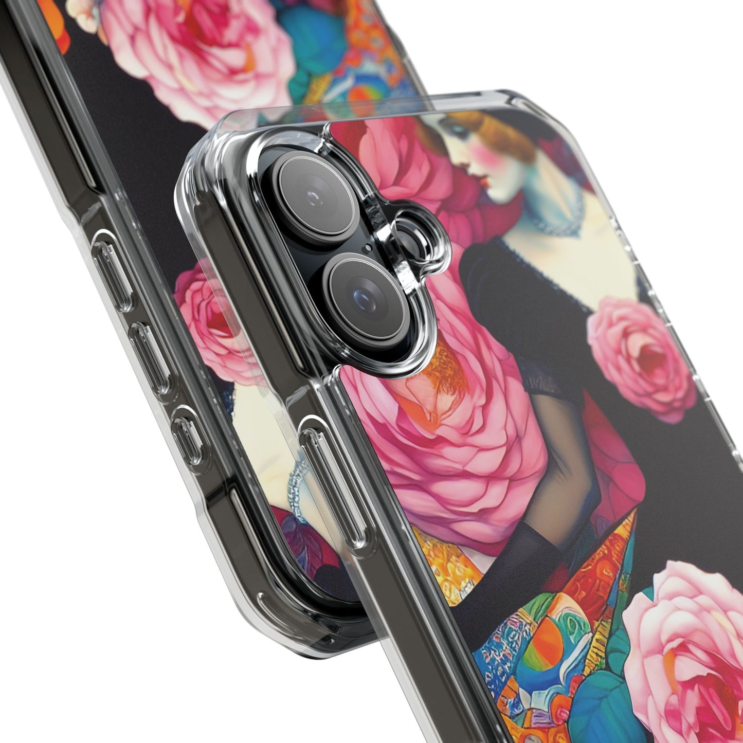 Lady of the Roses - Magnetic Clear Impact Cases