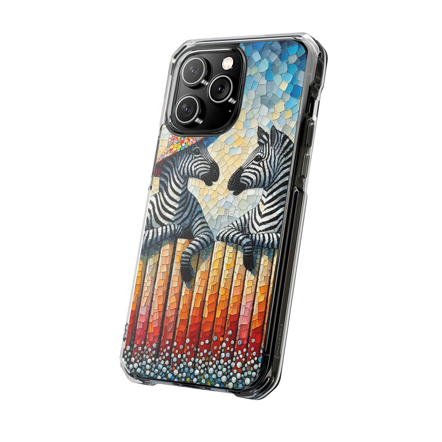 Zebras at the Back Fence - Magnetic Clear Impact Cases