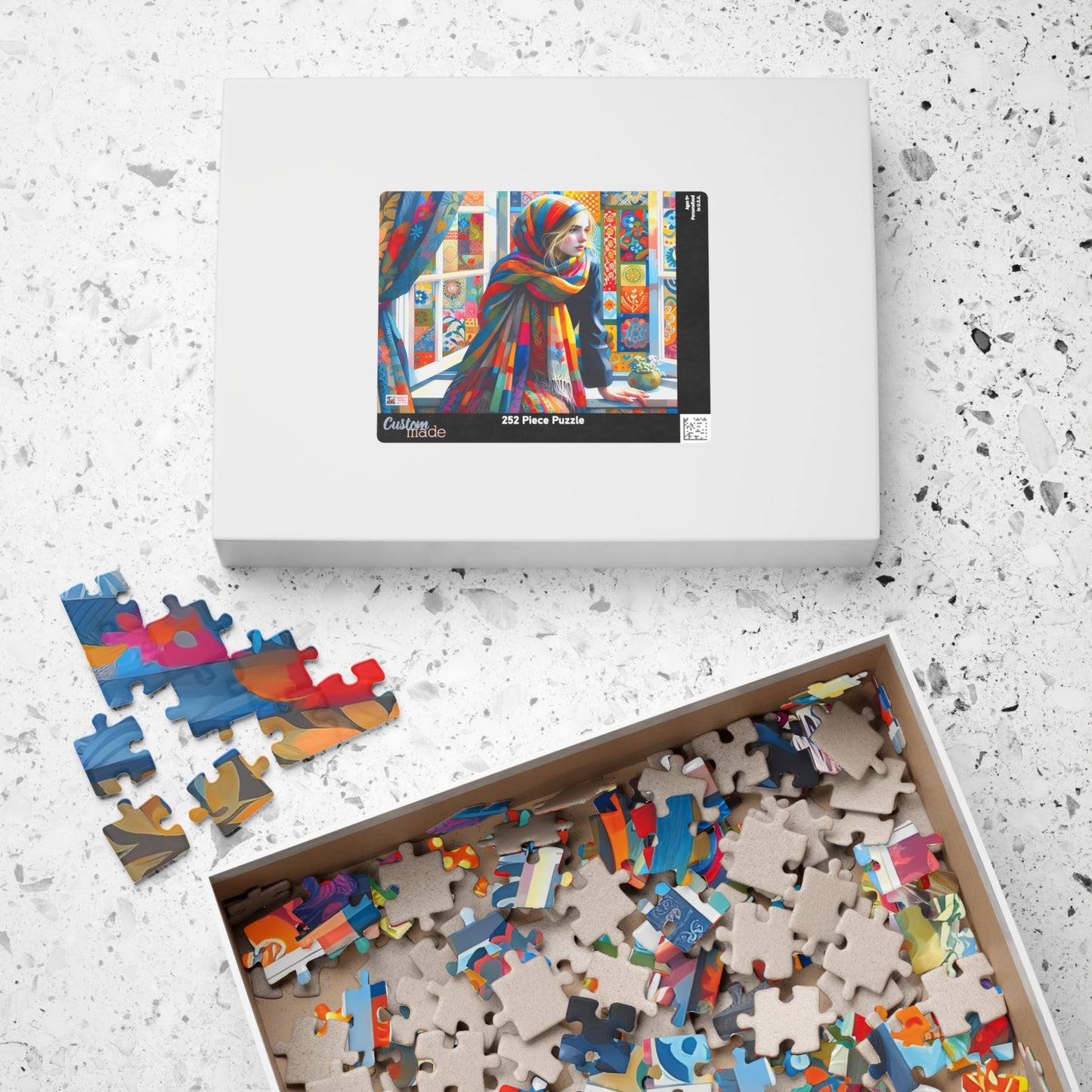 At The Windowsill Jigsaw Puzzle (110, 252, 520, 1014-piece). Unique, Whimsical, Challenging Family Fun. Pretty Birthday Gift Idea
