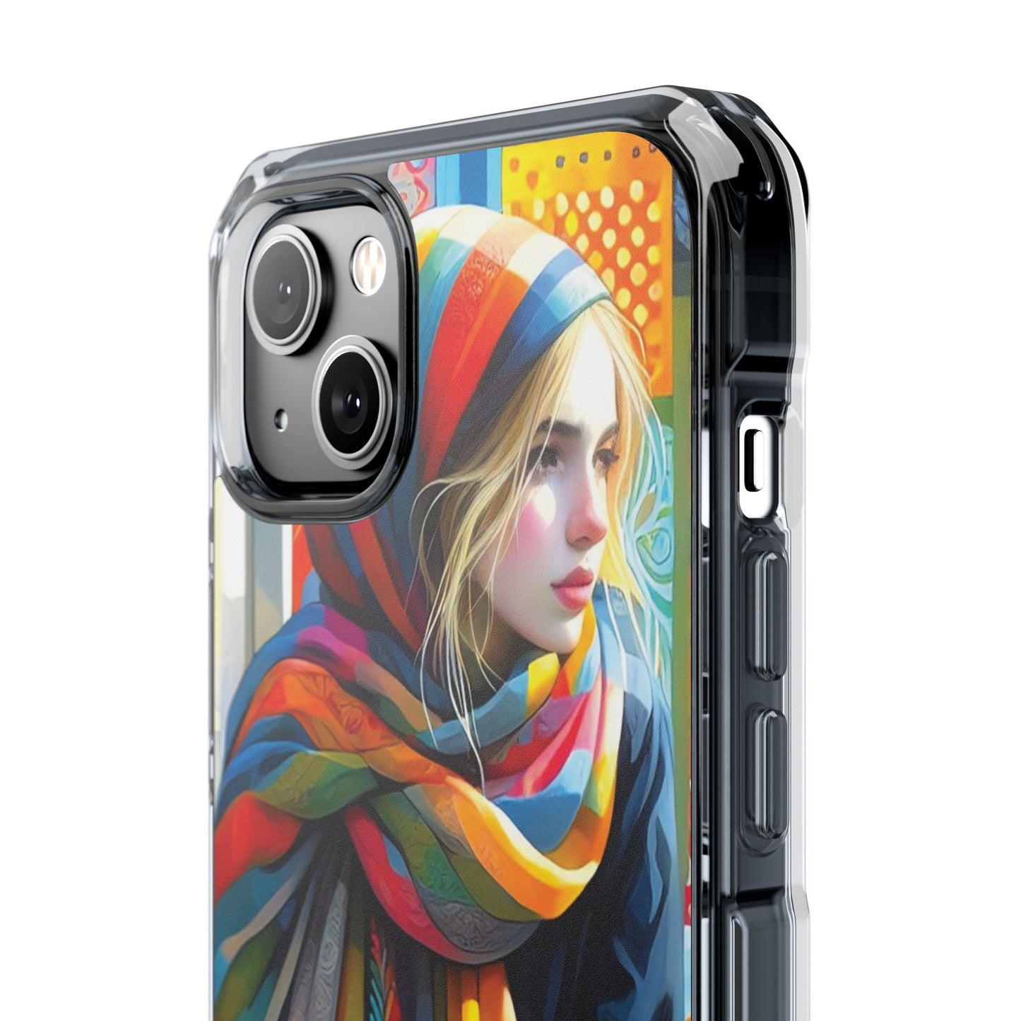 Rainbow Scarf - Magnetic Clear Impact Cases