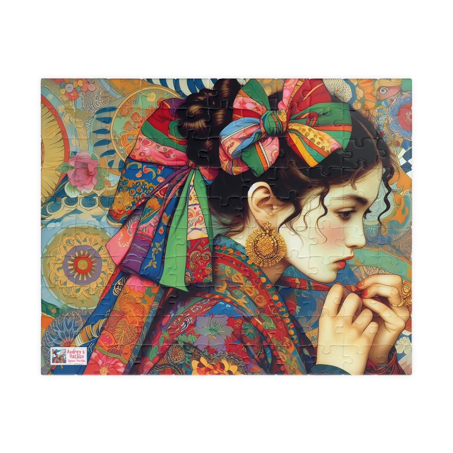 Ribbons and Bows Landscape Jigsaw Puzzle (110, 252, 520, 1014-piece). Pretty and Challenging Gift Idea, All Ages. Fun Family Game Activity.