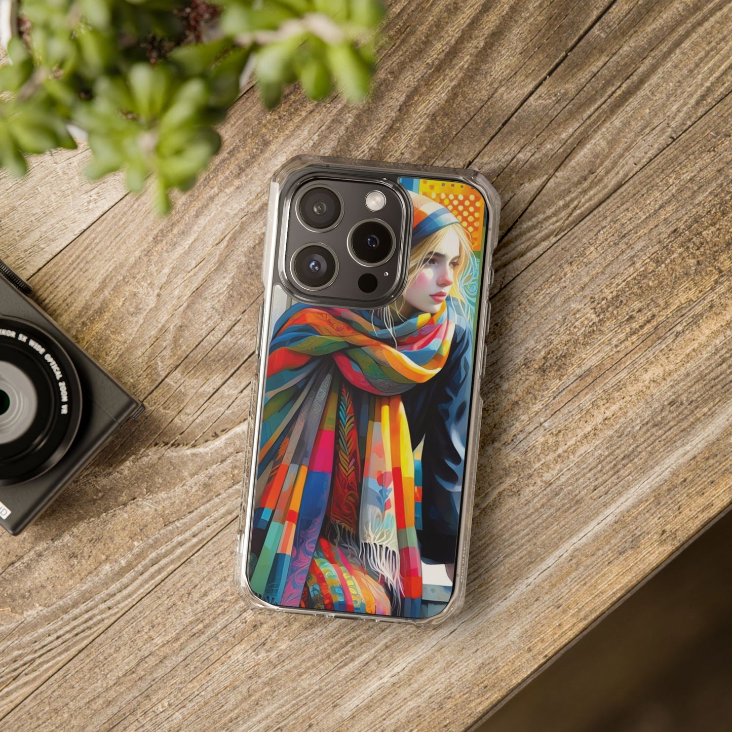 Rainbow Scarf - Magnetic Clear Impact Cases