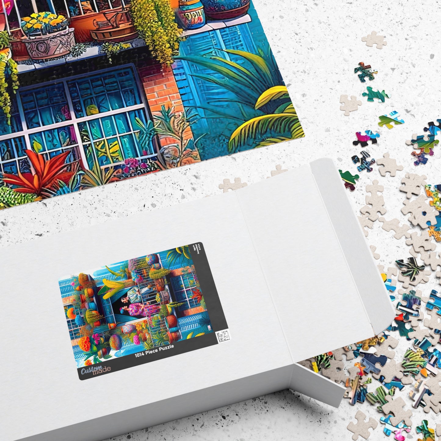 High Rise Love Nest Jigsaw Puzzle (110, 252, 520, 1014-piece). Cute, quirky and whimsical gift idea. Family Game. Fun for all ages.