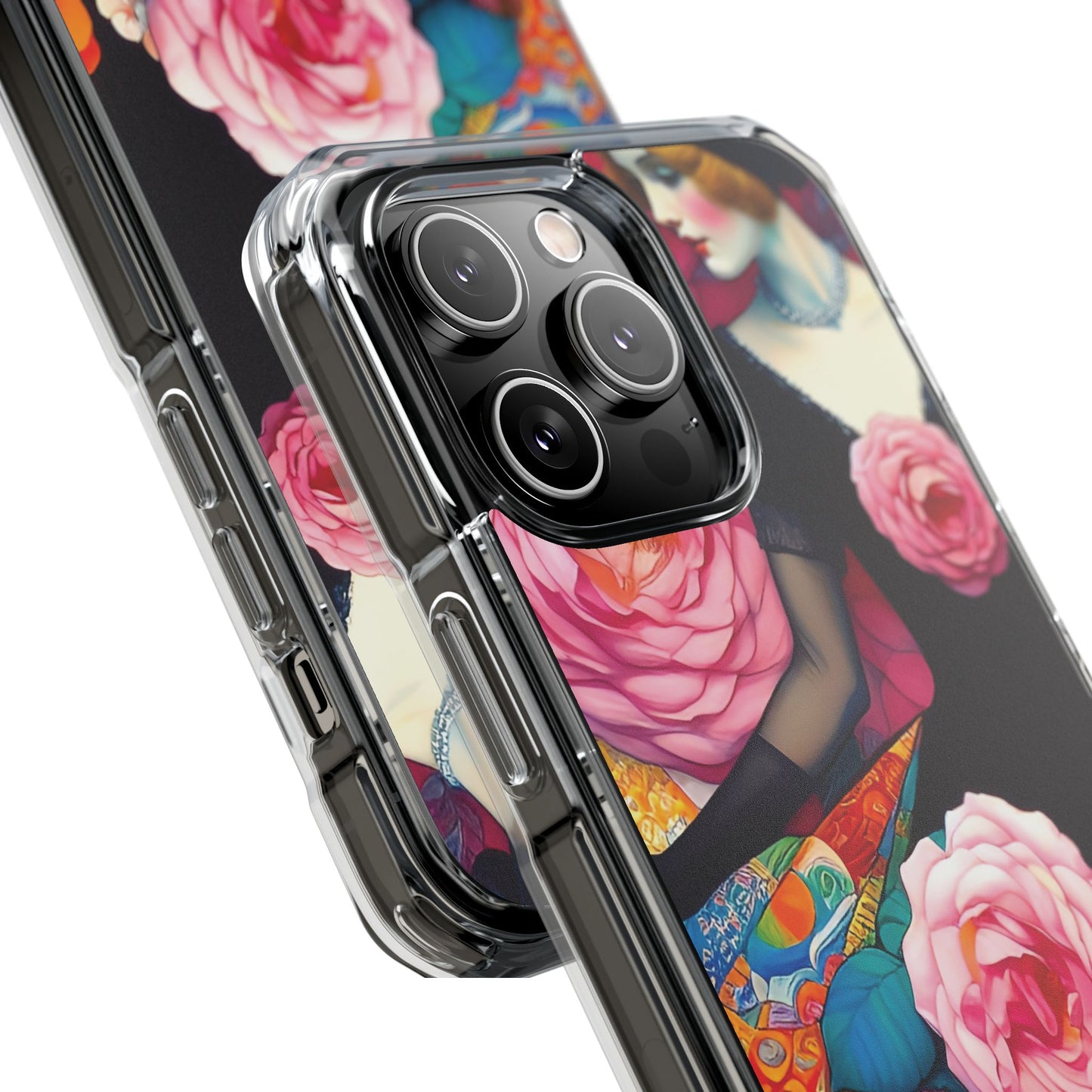 Lady of the Roses - Magnetic Clear Impact Cases
