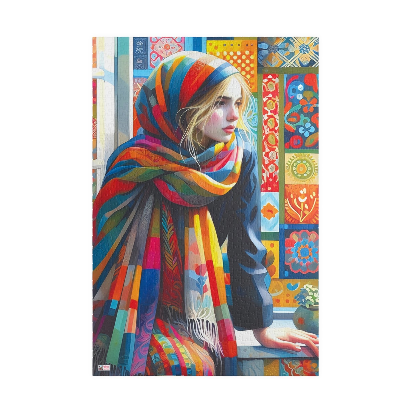 At The Windowsill Jigsaw Puzzle (110, 252, 520, 1014-piece). Unique, Whimsical, Challenging Family Fun. Pretty Birthday Gift Idea
