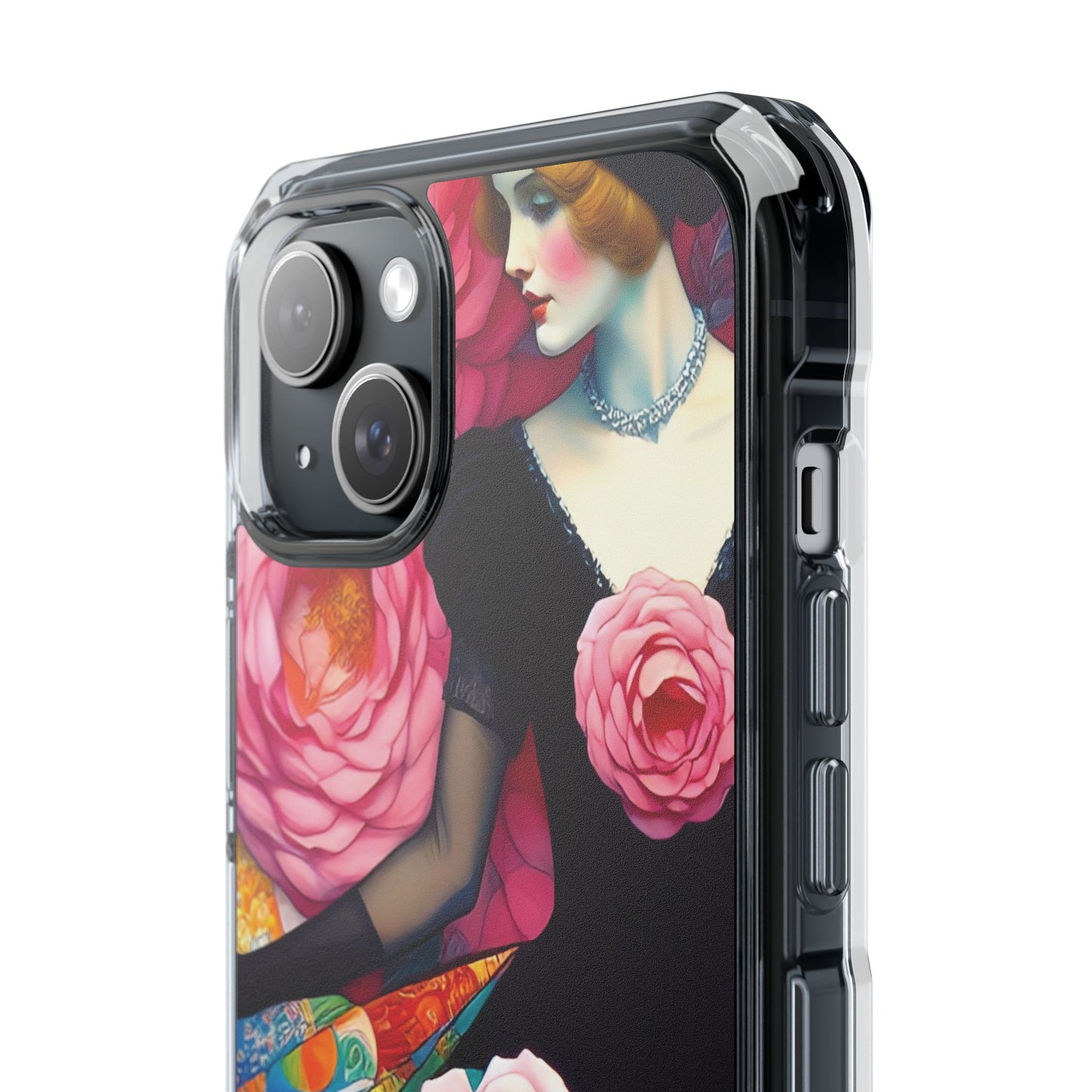 Lady of the Roses - Magnetic Clear Impact Cases