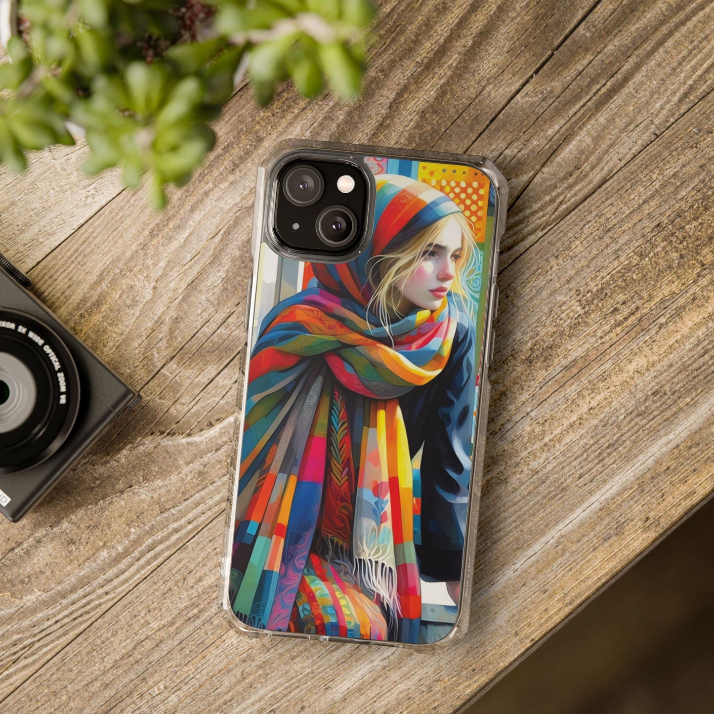 Rainbow Scarf - Magnetic Clear Impact Cases