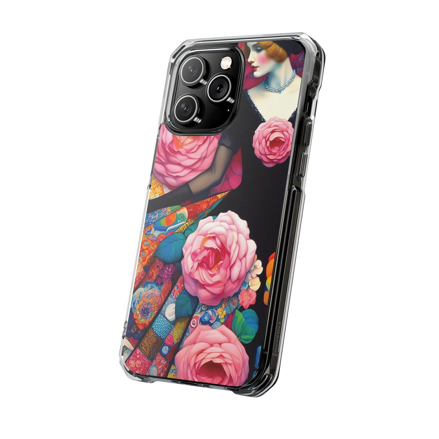 Lady of the Roses - Magnetic Clear Impact Cases