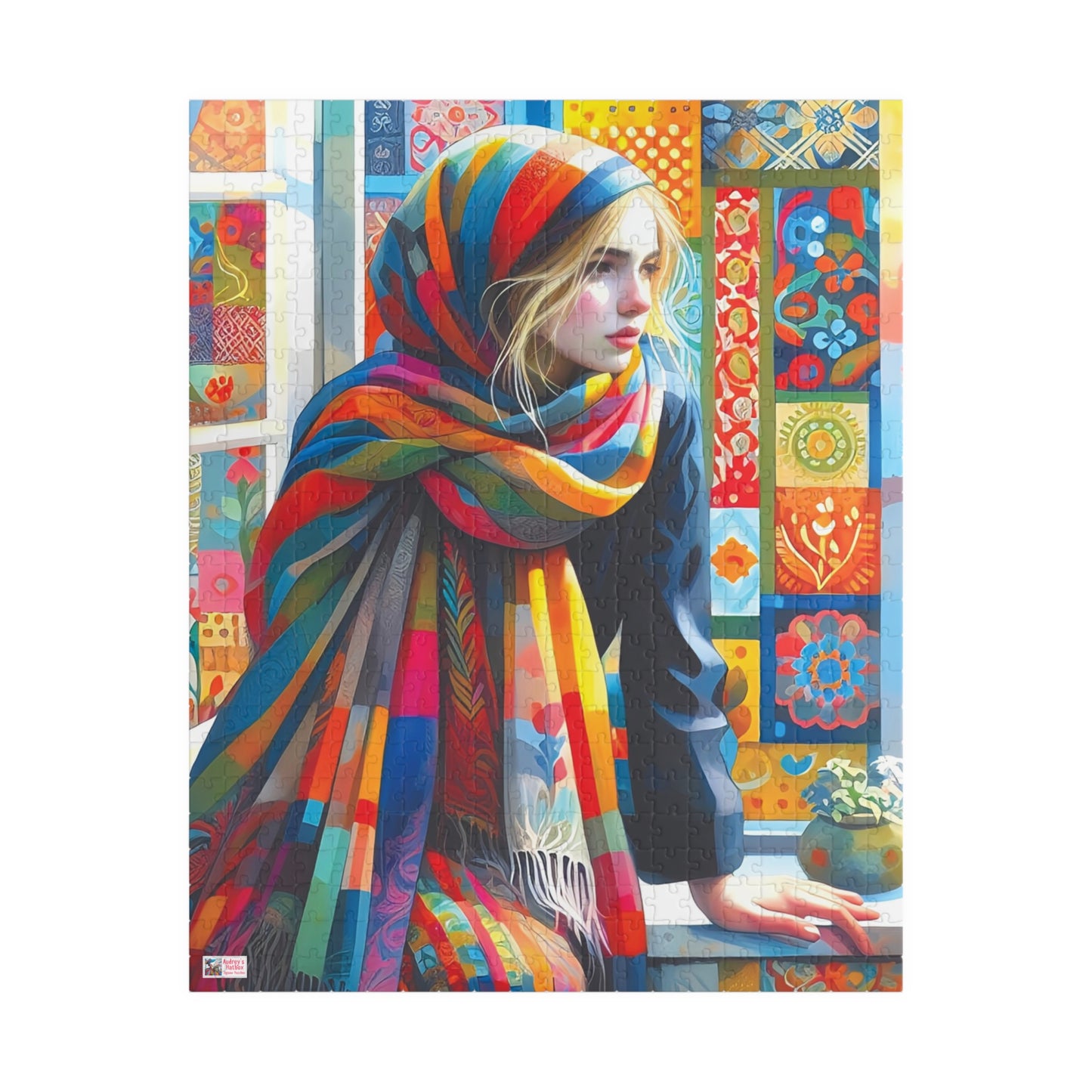 At The Windowsill Jigsaw Puzzle (110, 252, 520, 1014-piece). Unique, Whimsical, Challenging Family Fun. Pretty Birthday Gift Idea