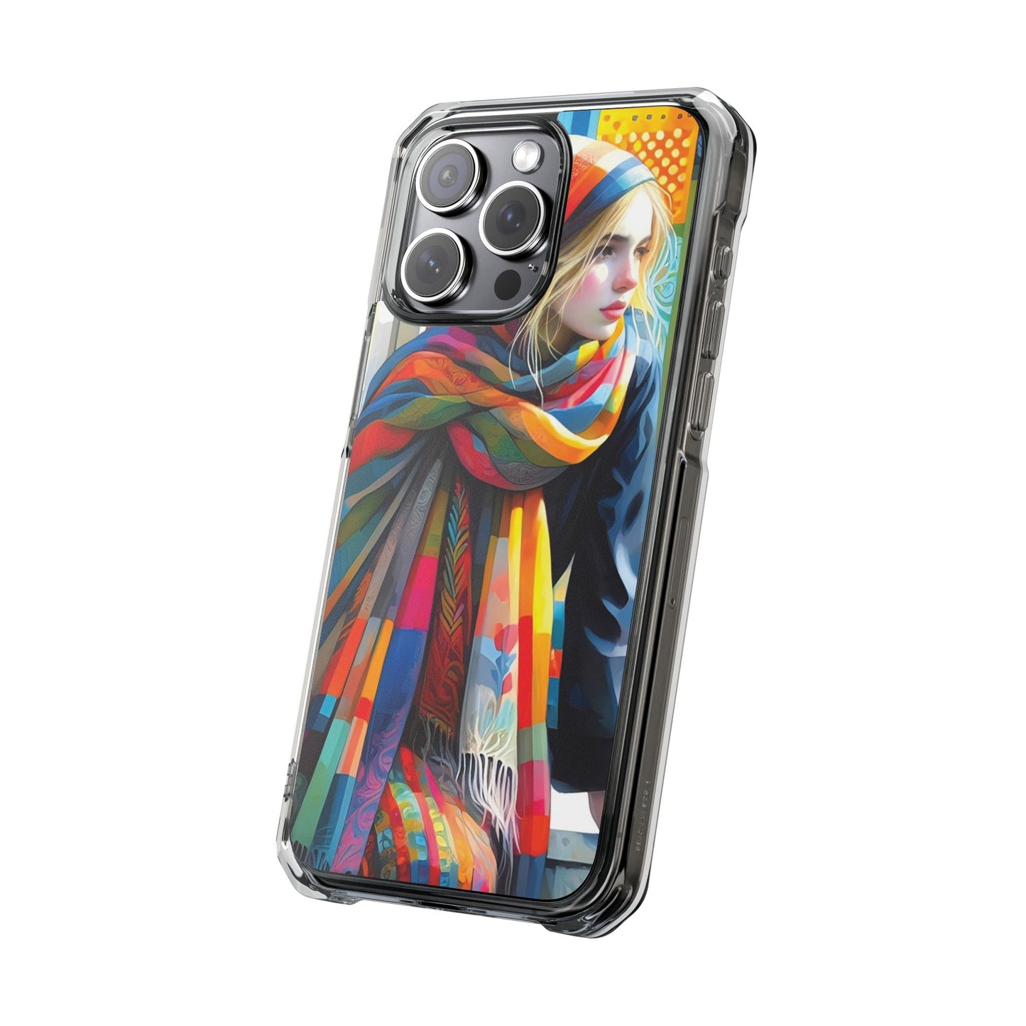 Rainbow Scarf - Magnetic Clear Impact Cases
