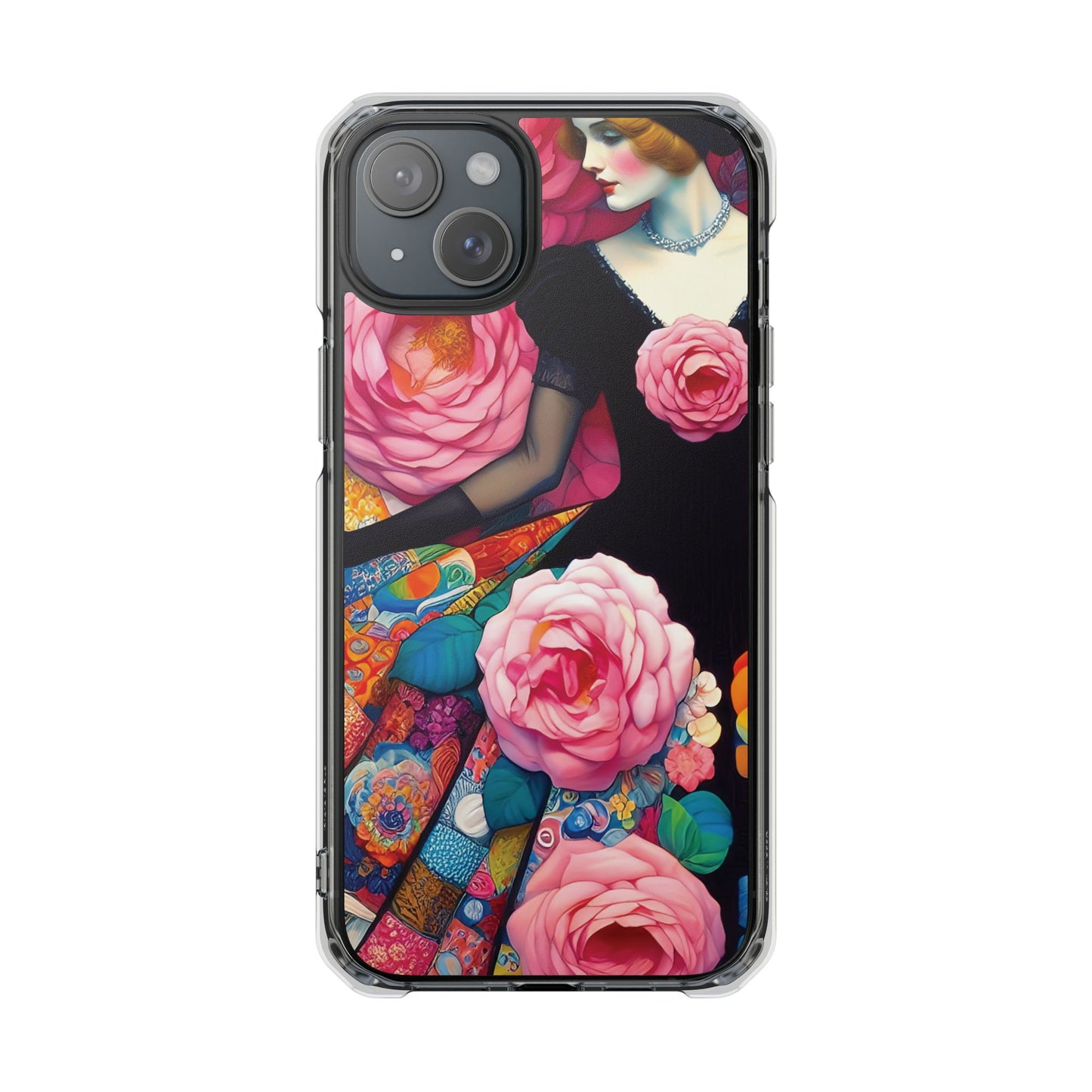 Lady of the Roses - Magnetic Clear Impact Cases