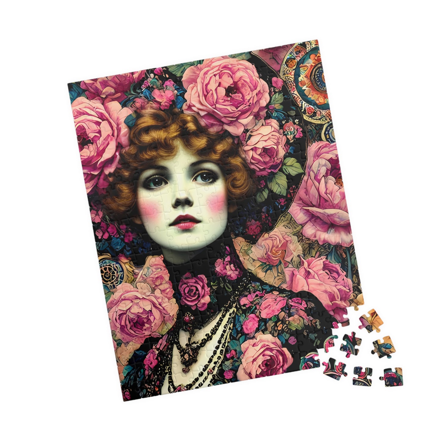 Vintage Flower Power Jigsaw Puzzle - 110, 252, 520, 1014-piece. Gift for Birthdays, Patients, and Nursing Homes. Tech-free Family Activity.
