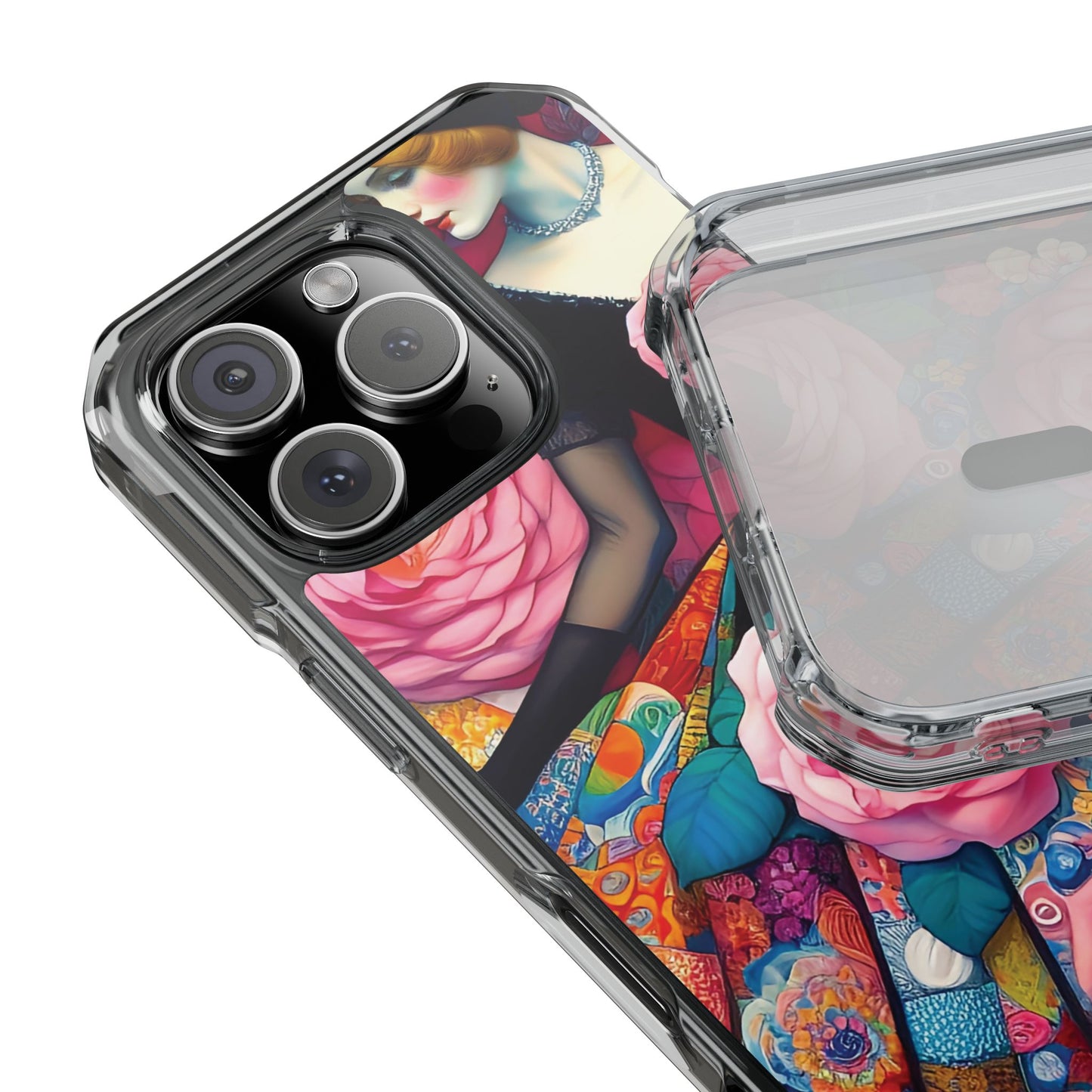 Lady of the Roses - Magnetic Clear Impact Cases