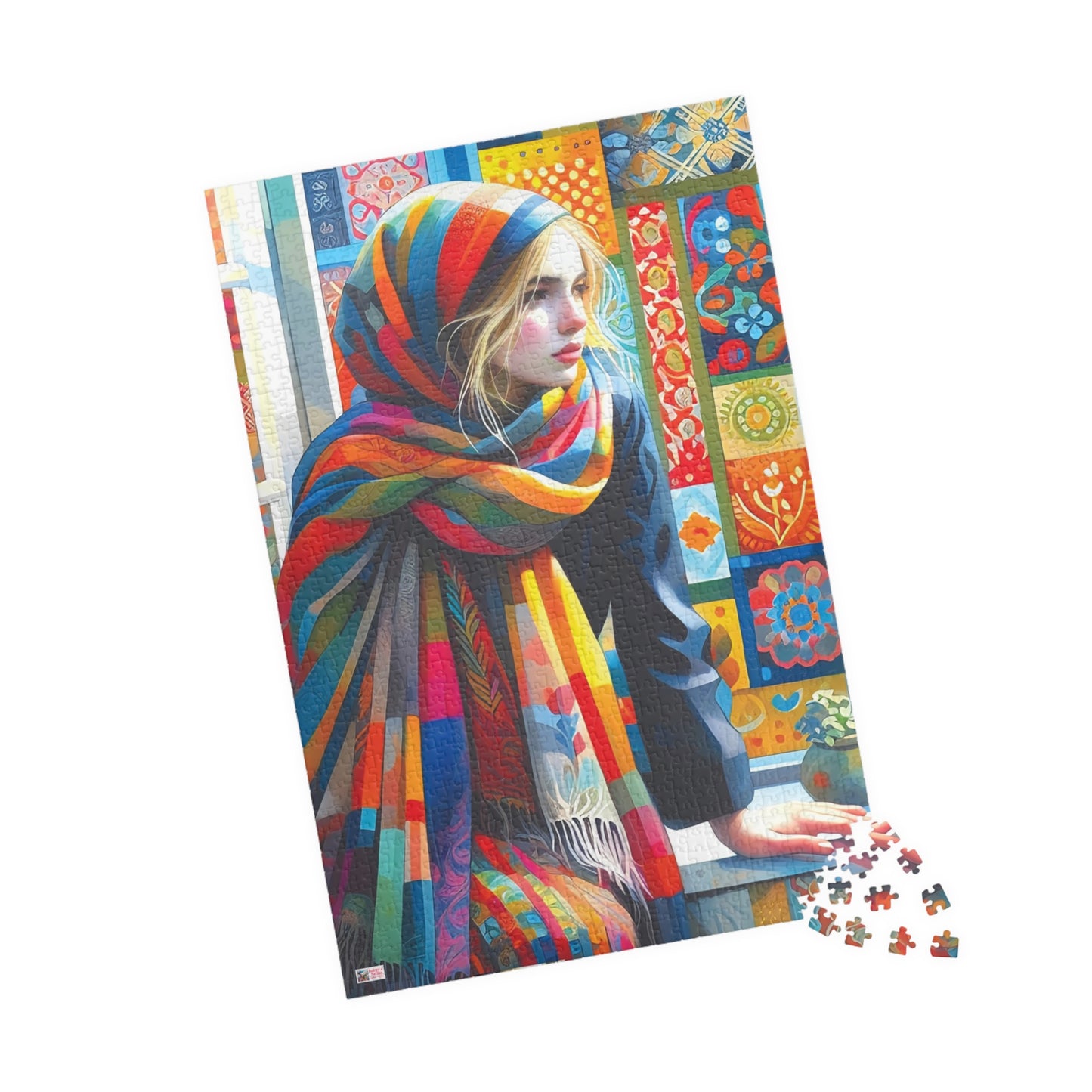 At The Windowsill Jigsaw Puzzle (110, 252, 520, 1014-piece). Unique, Whimsical, Challenging Family Fun. Pretty Birthday Gift Idea